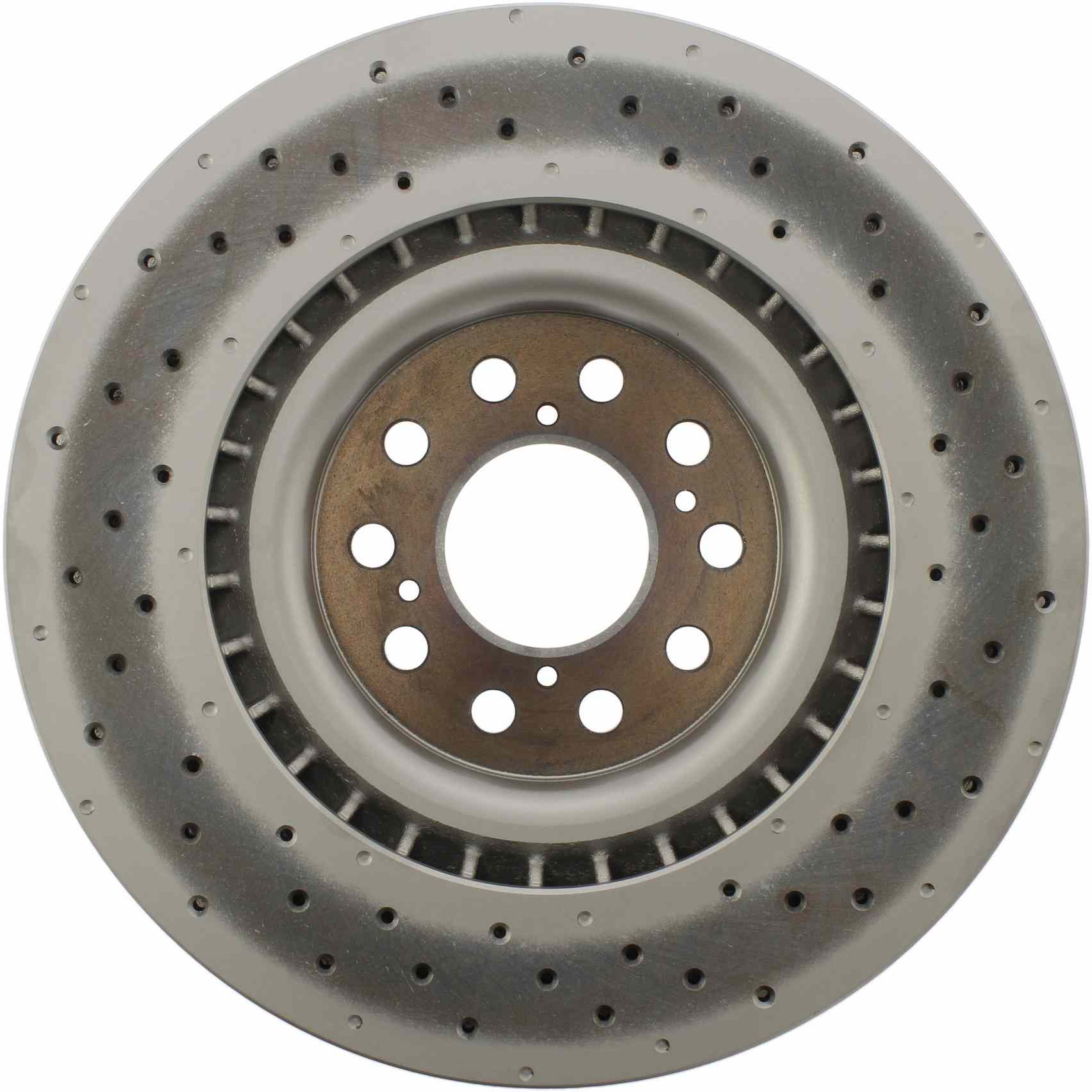 Stoptech Centric 17-19 Honda Civic Front GCX Drilled Rotor w/ Partial Coating 320.40098