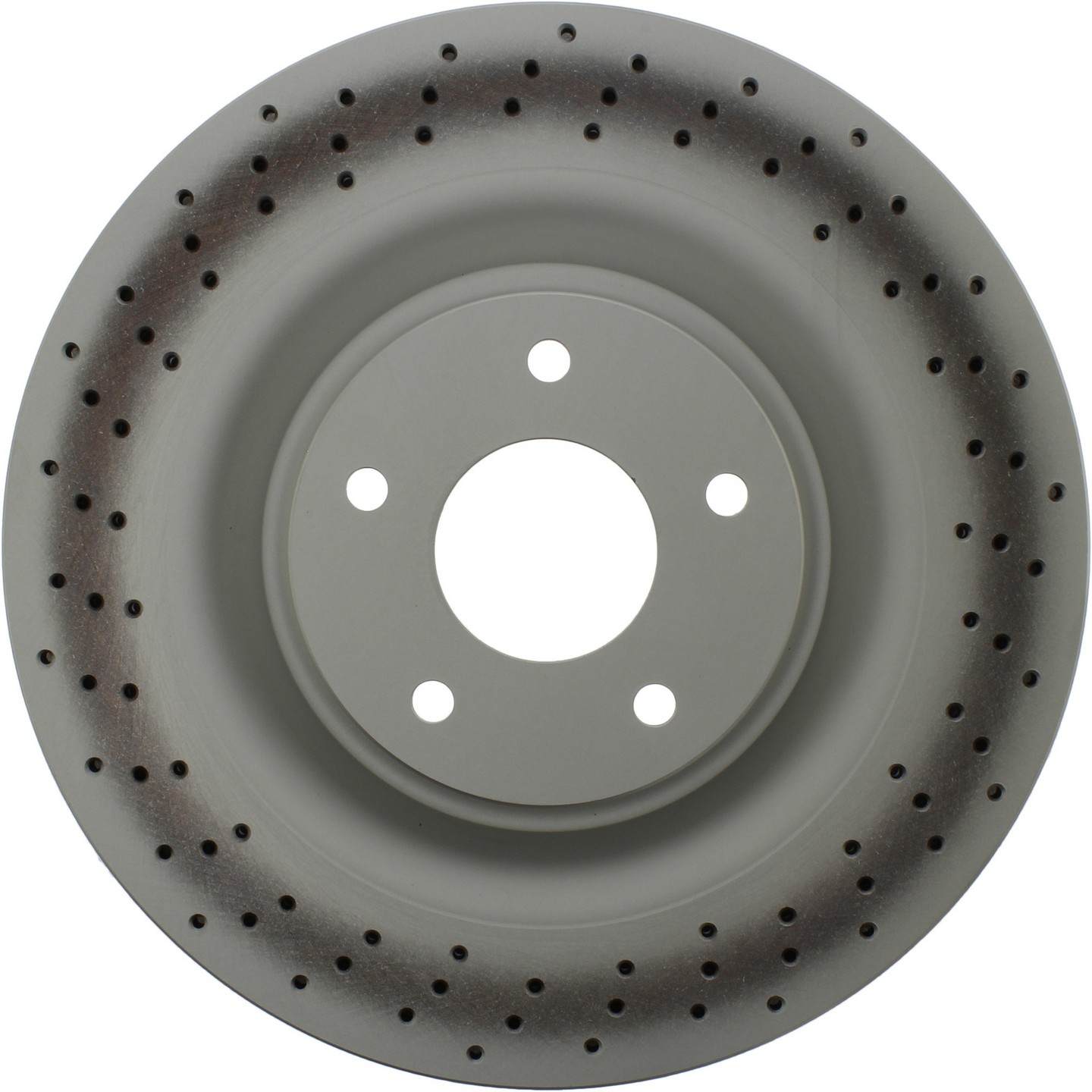 GCX Elemental Protection GCX Drilled Rotor with Partial Coating  top view frsport 320.62102