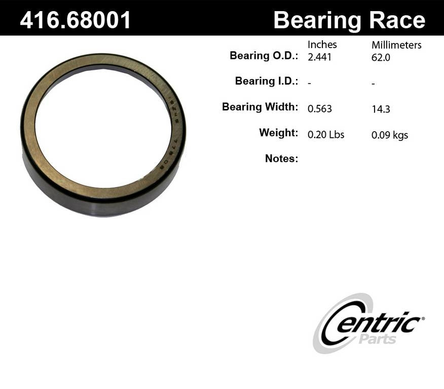 centric parts premium bearing race  frsport 416.68001