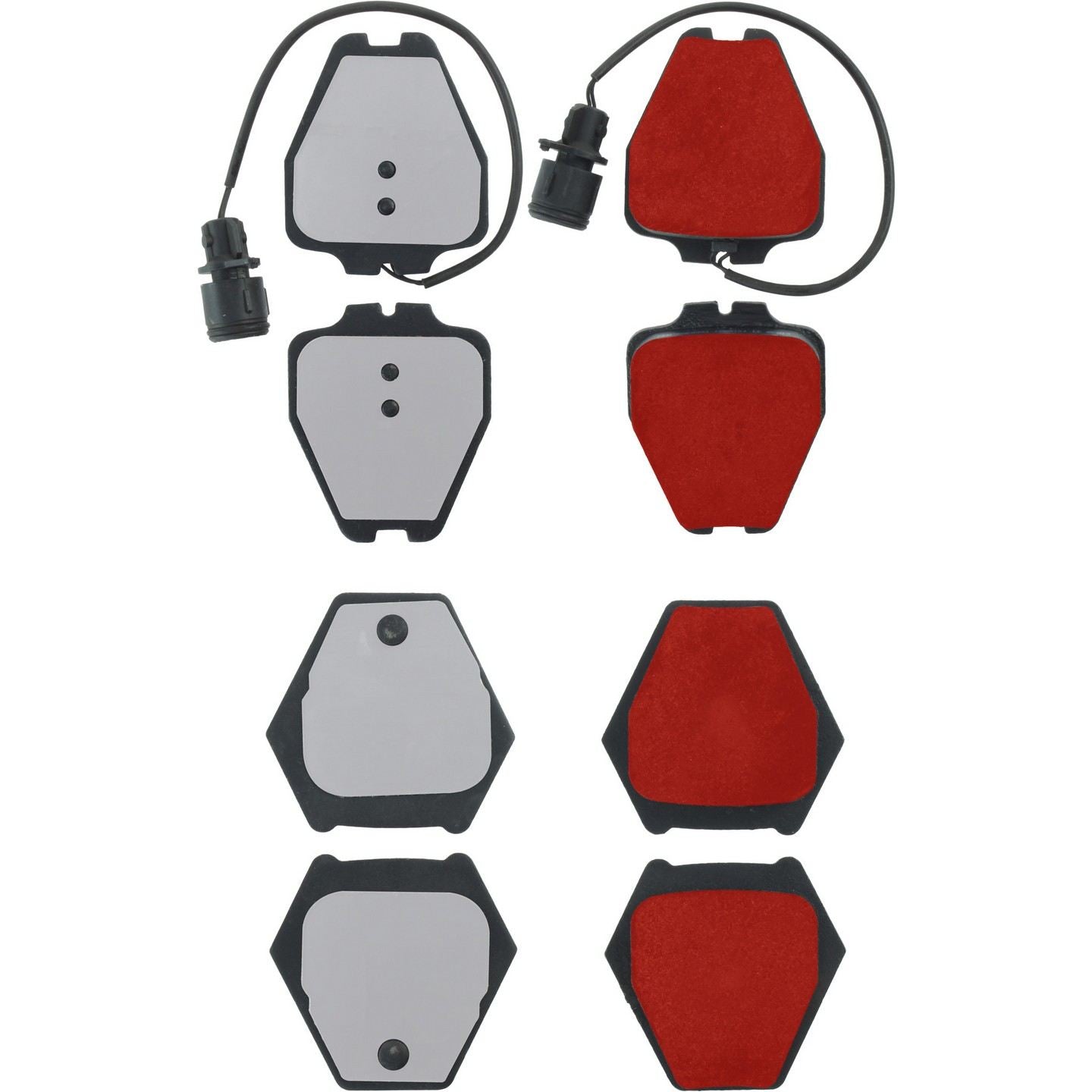 PQ Pro PQ PRO Disc Brake Pads with Hardware  top view frsport 500.08391