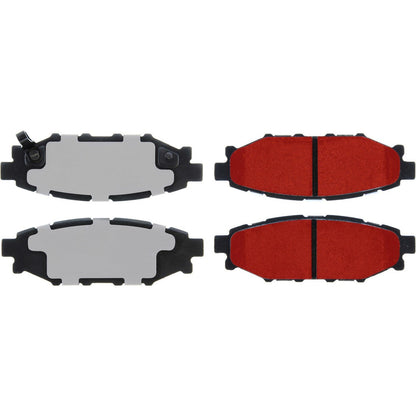 Stoptech Centric C-TEK 05-14 Subaru Legacy / 08-14 Subaru Impreza Semi-Metallic Rear Brake Pads w/Shims 500.11140