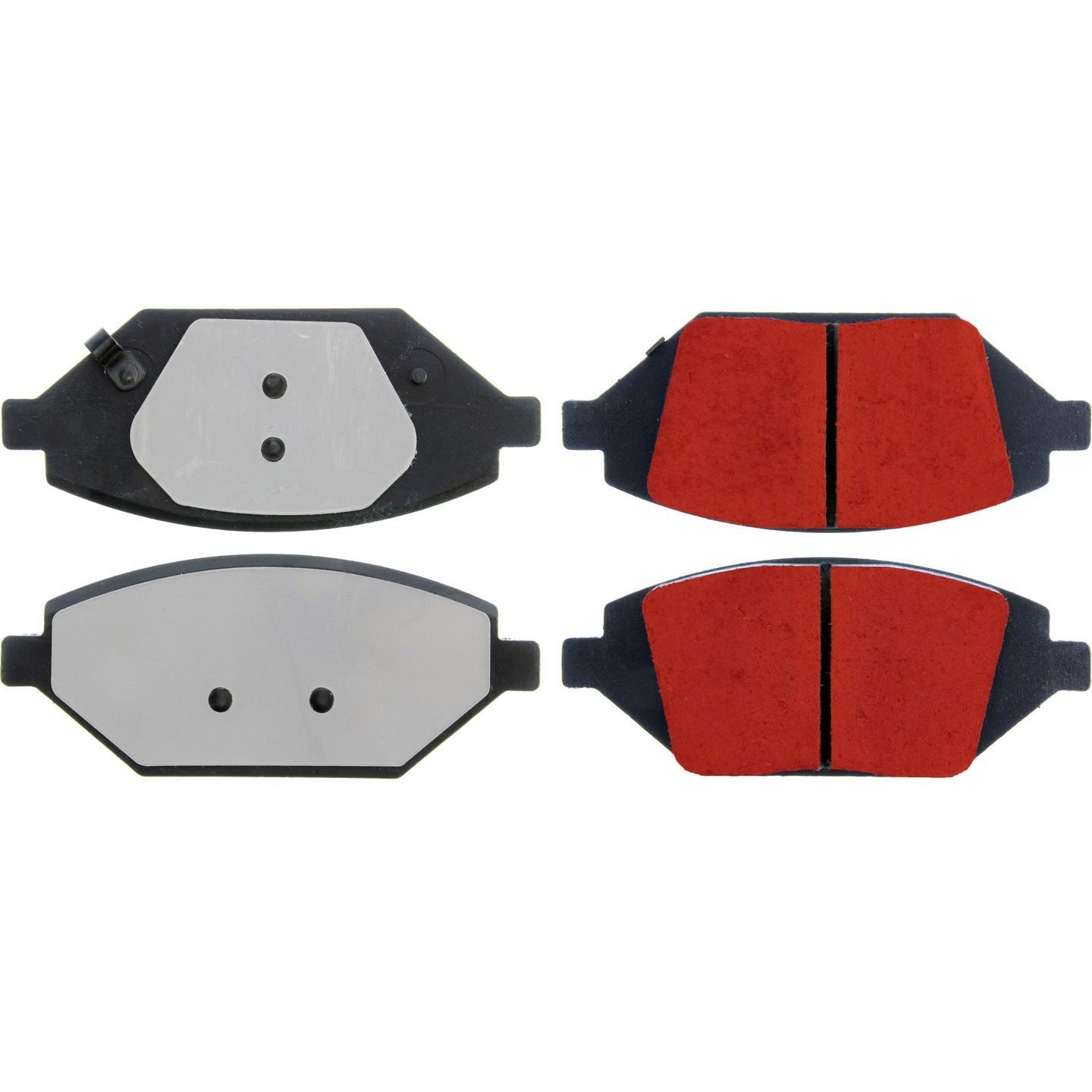 PQ Pro PQ PRO Disc Brake Pads with Hardware  top view frsport 500.18640