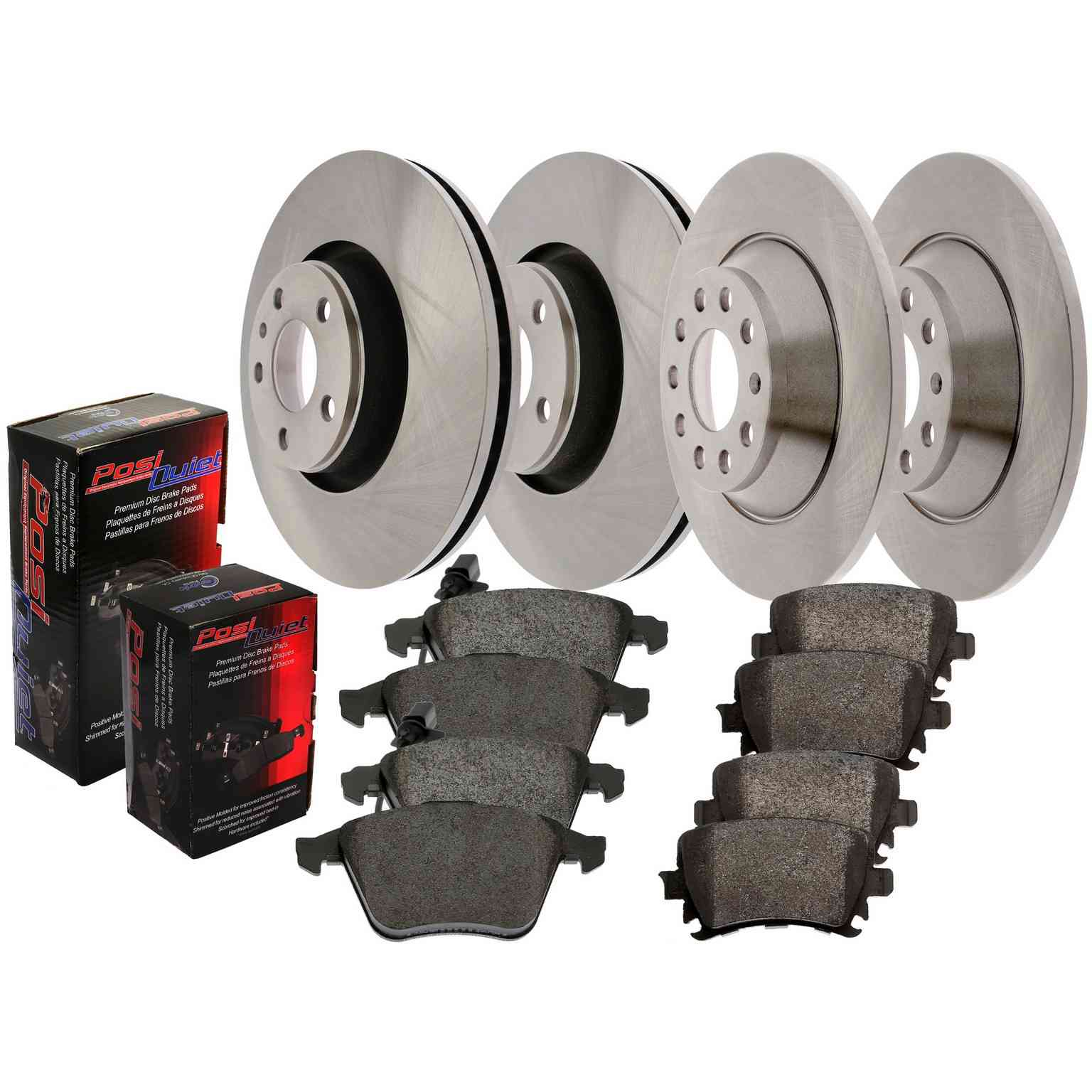 Centric Parts OE Plus Brake Kit 4-Wheel  top view frsport 903.04002