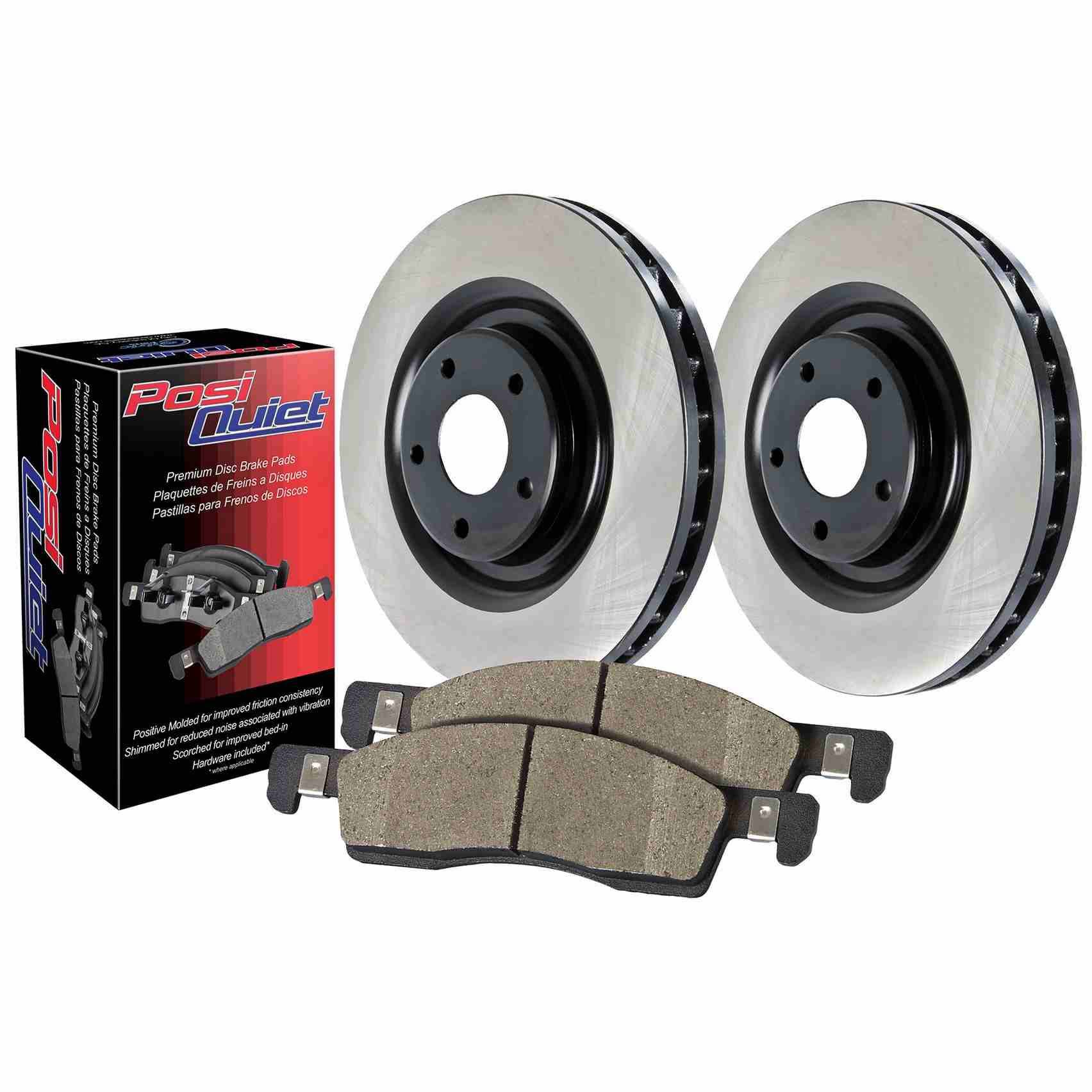 Stoptech Centric OE Coated Rear Brake Kit (2 Wheel) 909.04504