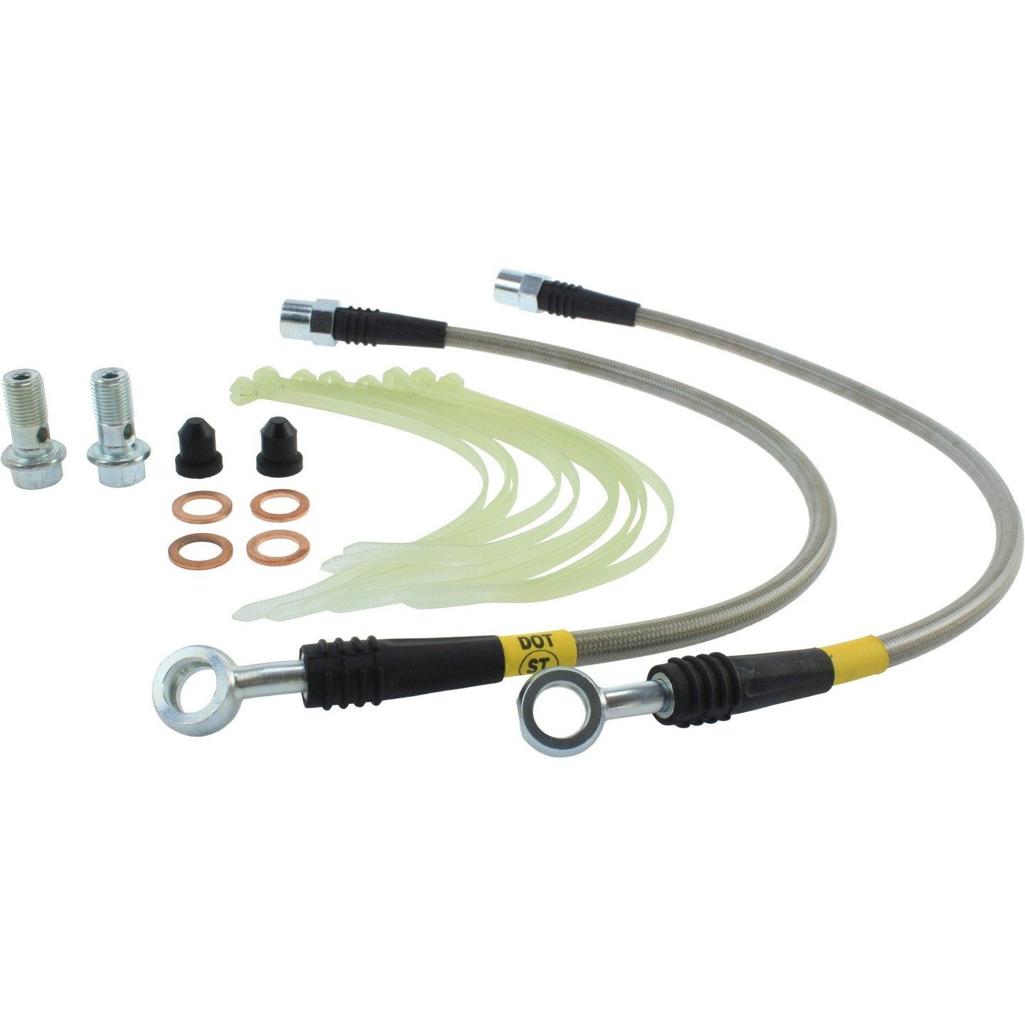 stoptech stainless steel brake line kit  frsport 950.33006