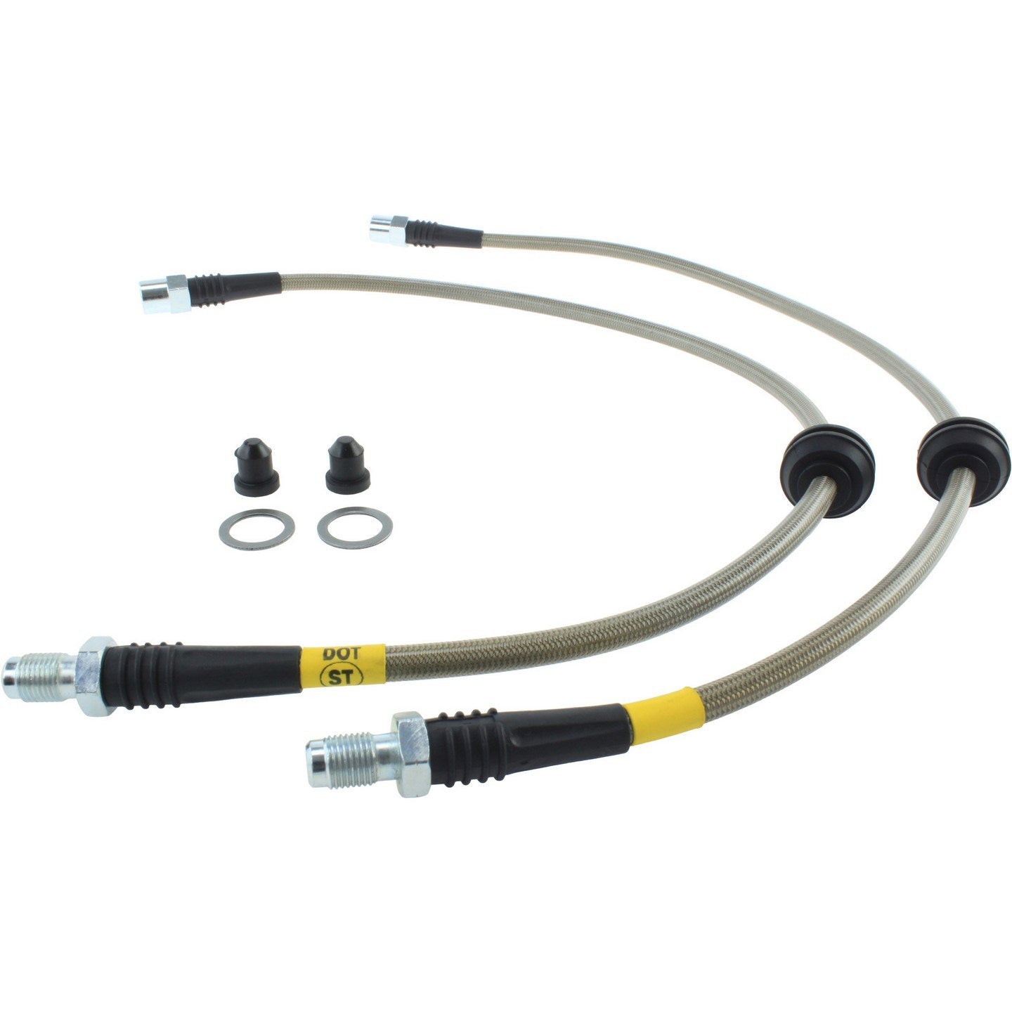 stoptech stainless steel brake line kit  frsport 950.34017