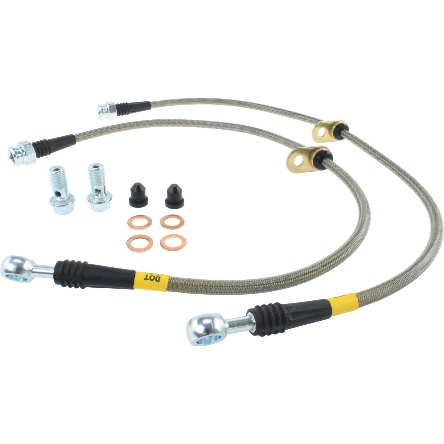 stoptech stainless steel brake line kit  frsport 950.40011