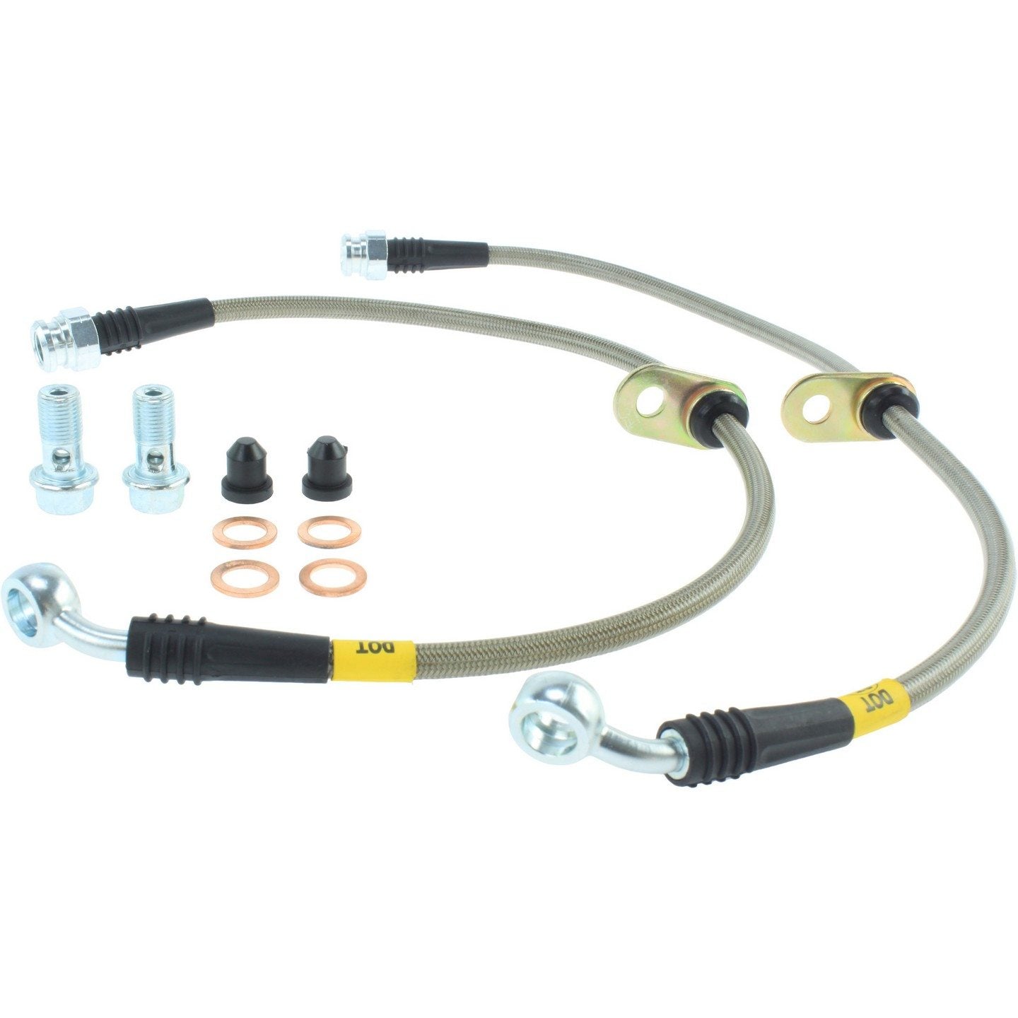 stoptech stainless steel brake line kit  frsport 950.40500