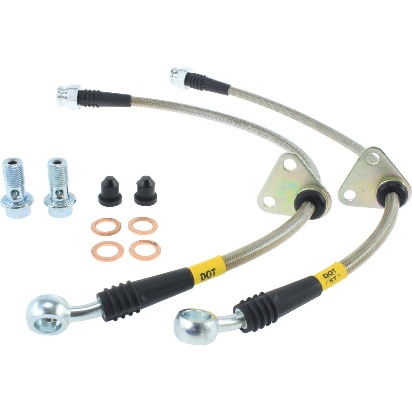 stoptech stainless steel brake line kit  frsport 950.40506