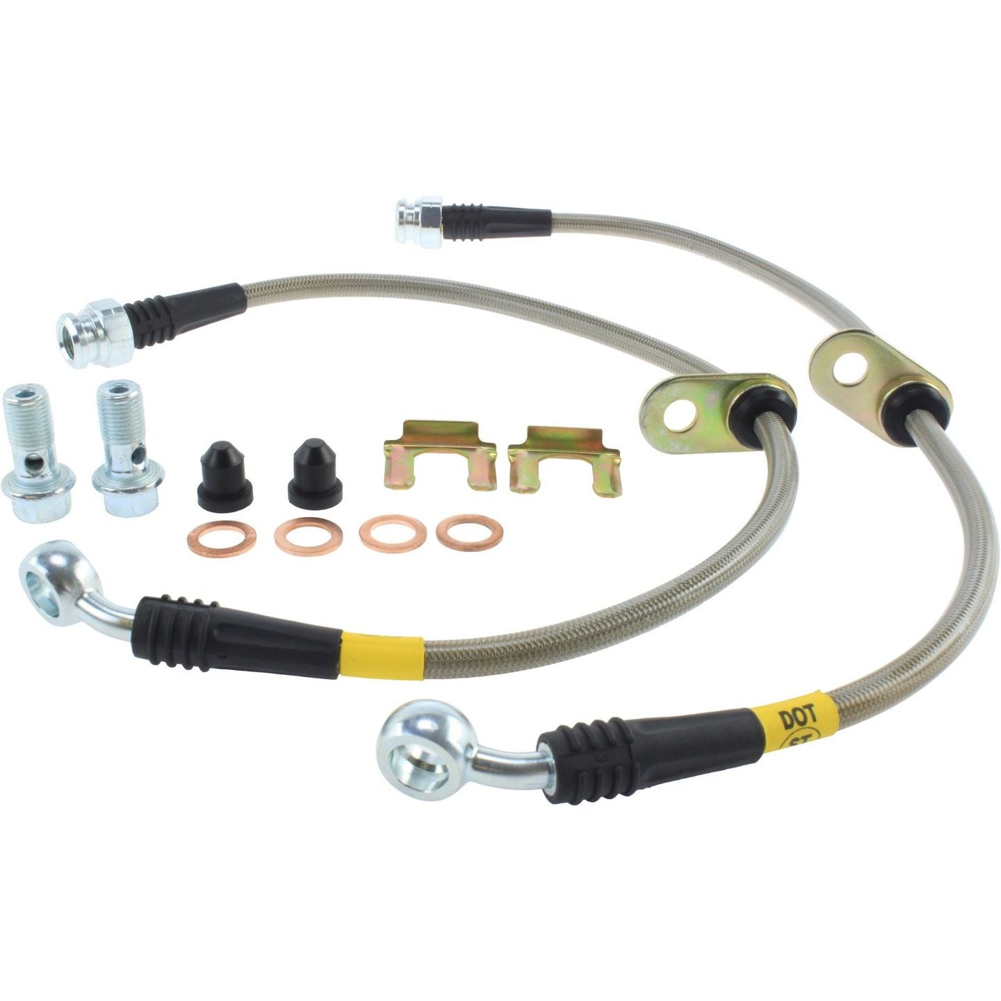 stoptech stainless steel brake line kit  frsport 950.40519