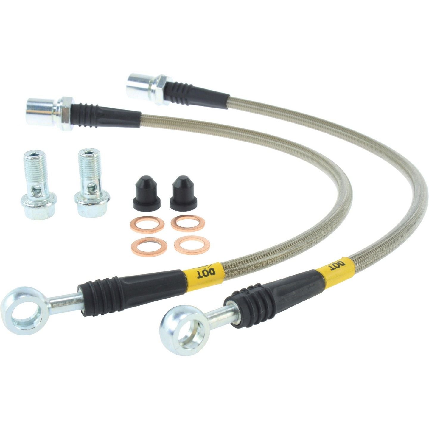 stoptech stainless steel brake line kit  frsport 950.44001