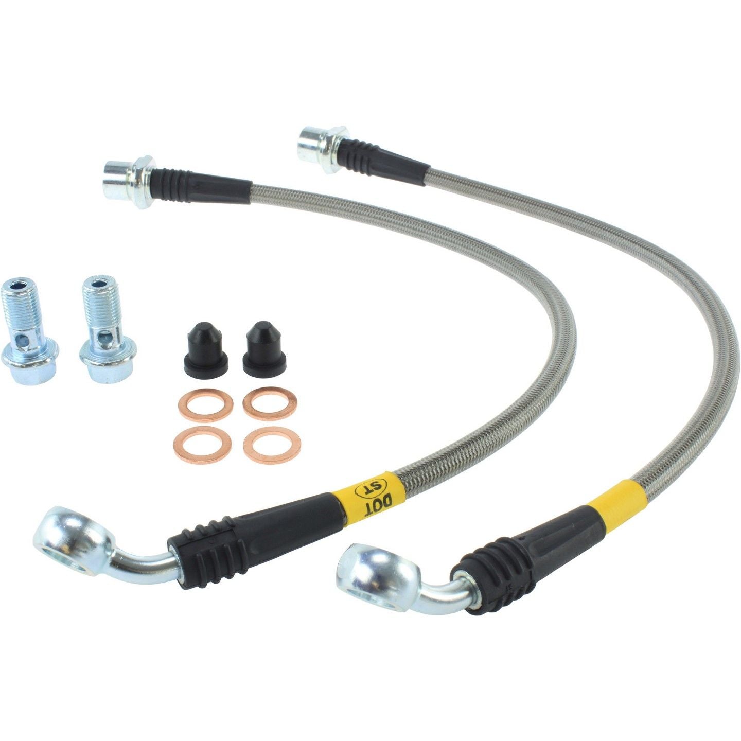 stoptech stainless steel brake line kit  frsport 950.44003