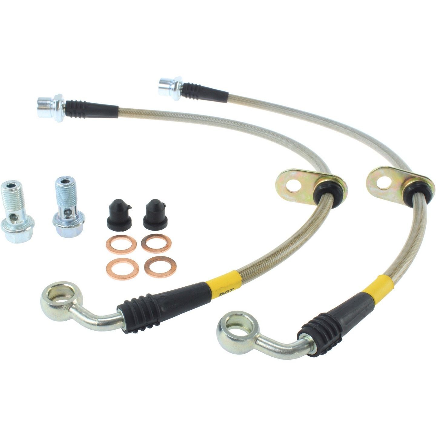 stoptech stainless steel brake line kit  frsport 950.44010