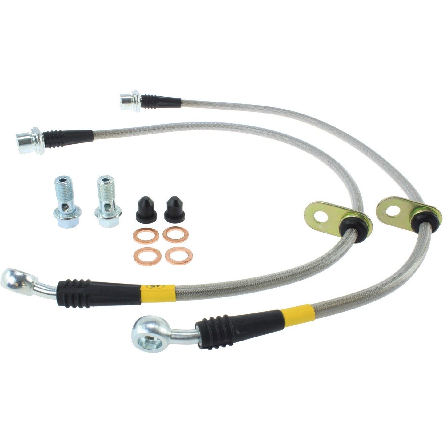 stoptech stainless steel brake line kit  frsport 950.44014