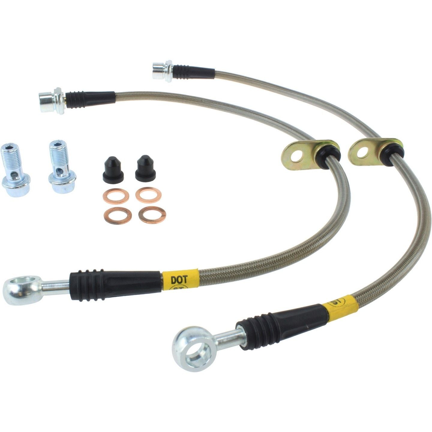 stoptech stainless steel brake line kit  frsport 950.44015