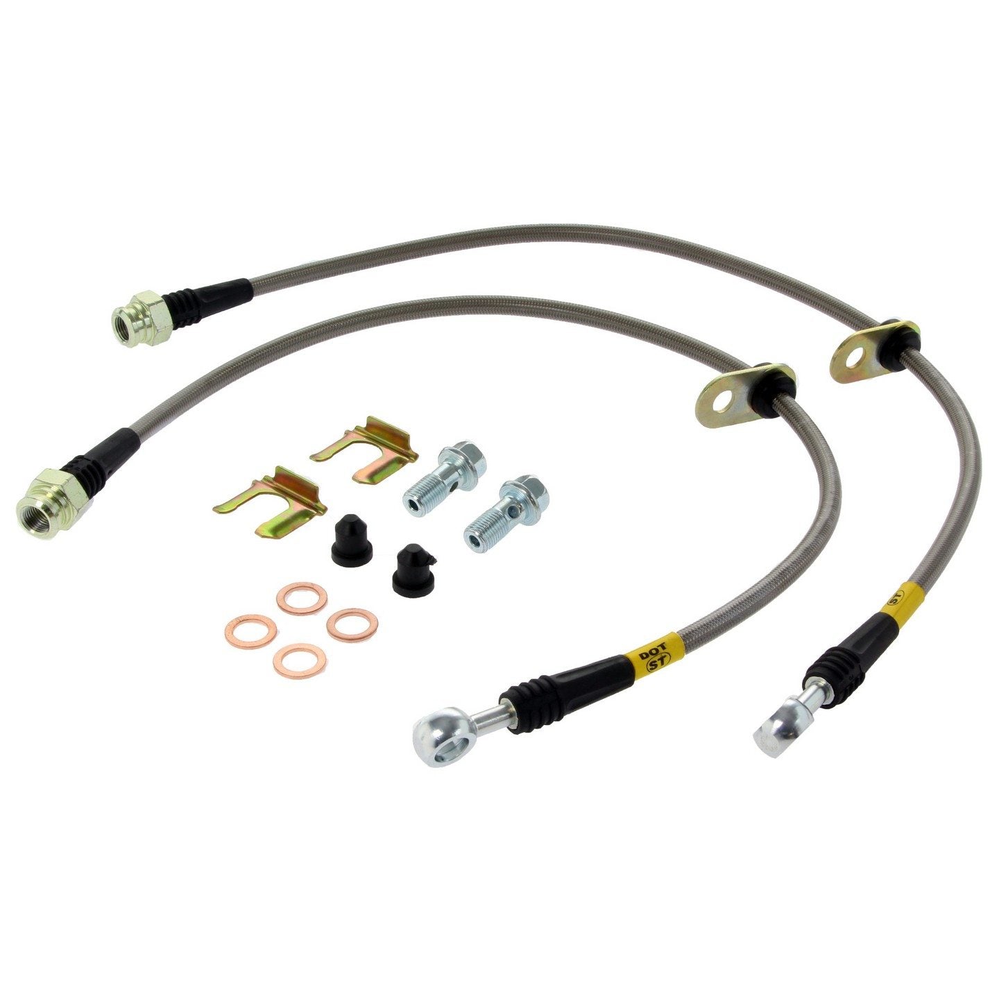 stoptech stainless steel brake line kit  frsport 950.44034