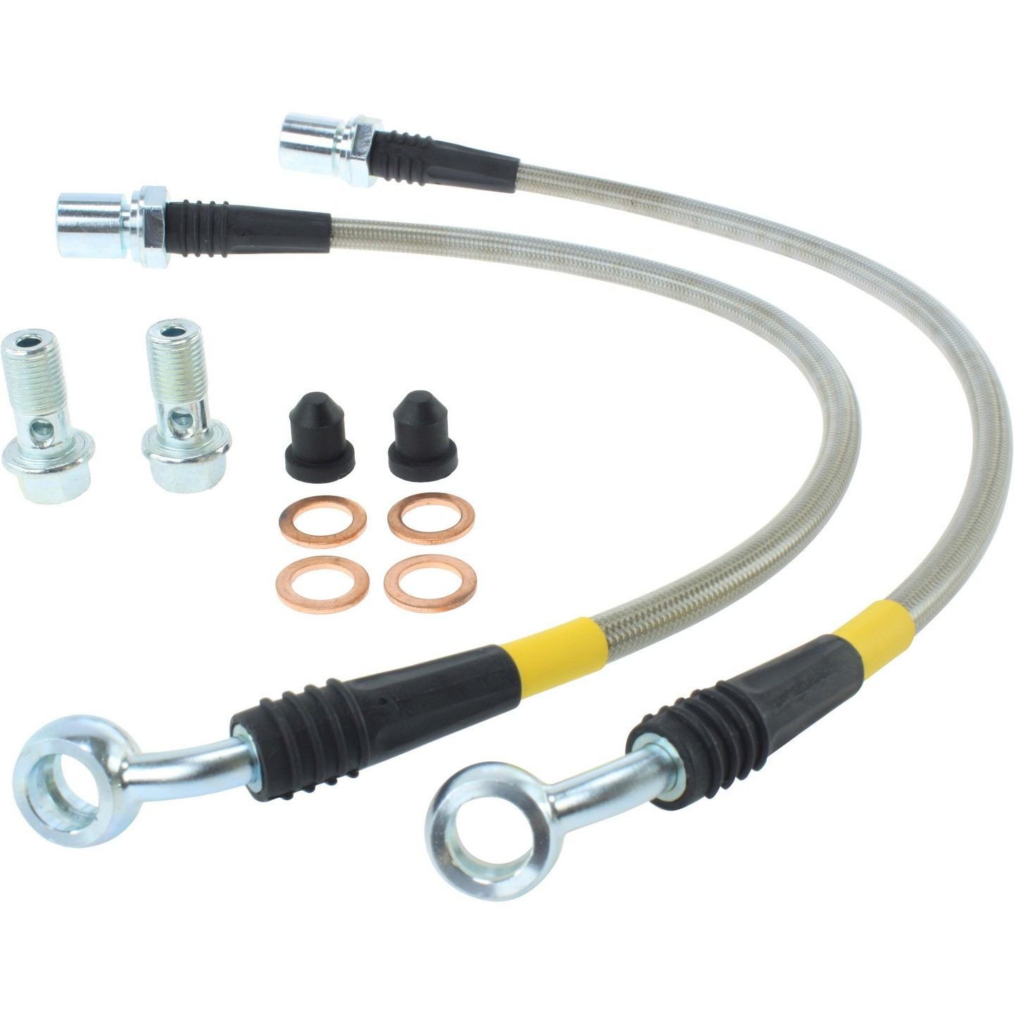 stoptech stainless steel brake line kit  frsport 950.44501