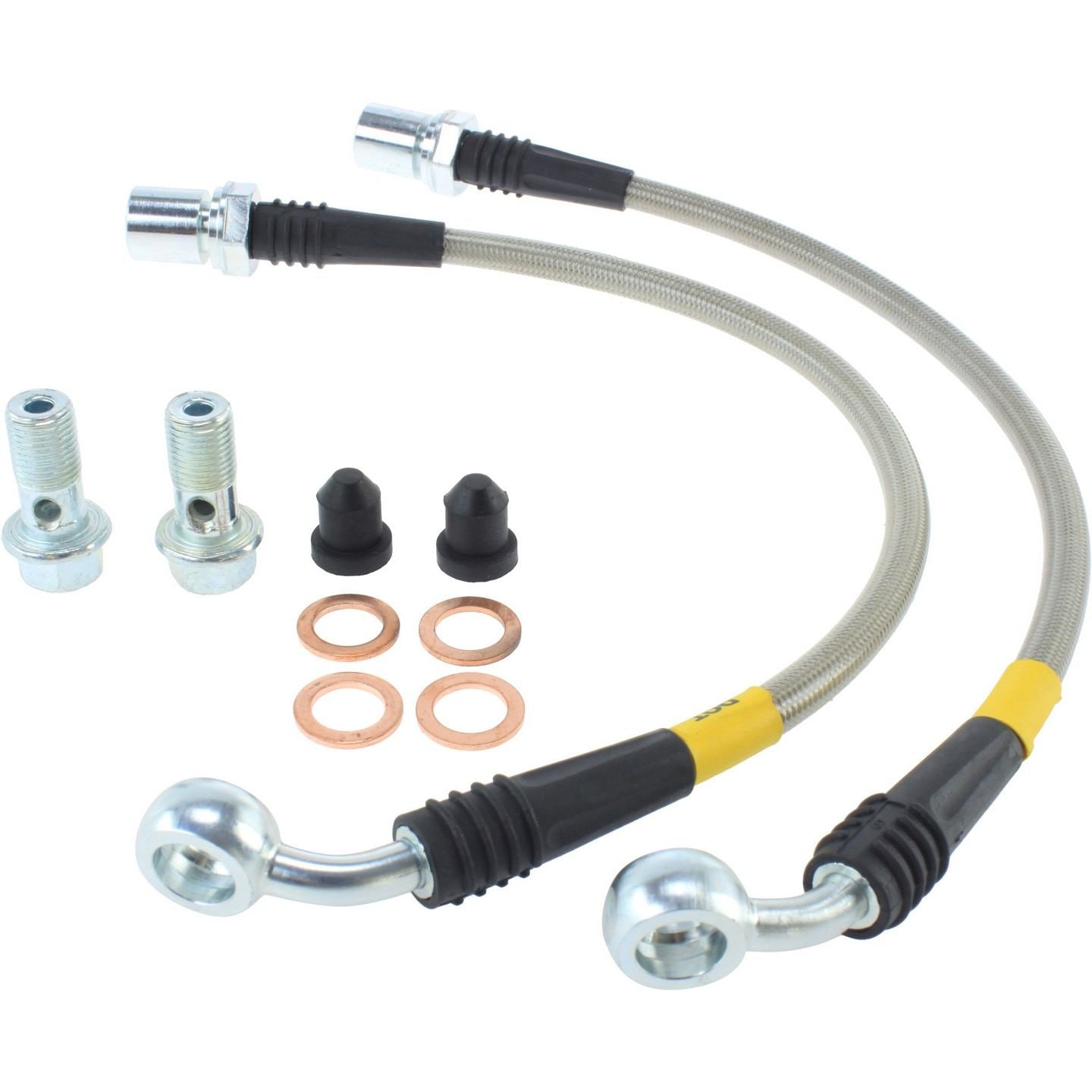 stoptech stainless steel brake line kit  frsport 950.44506