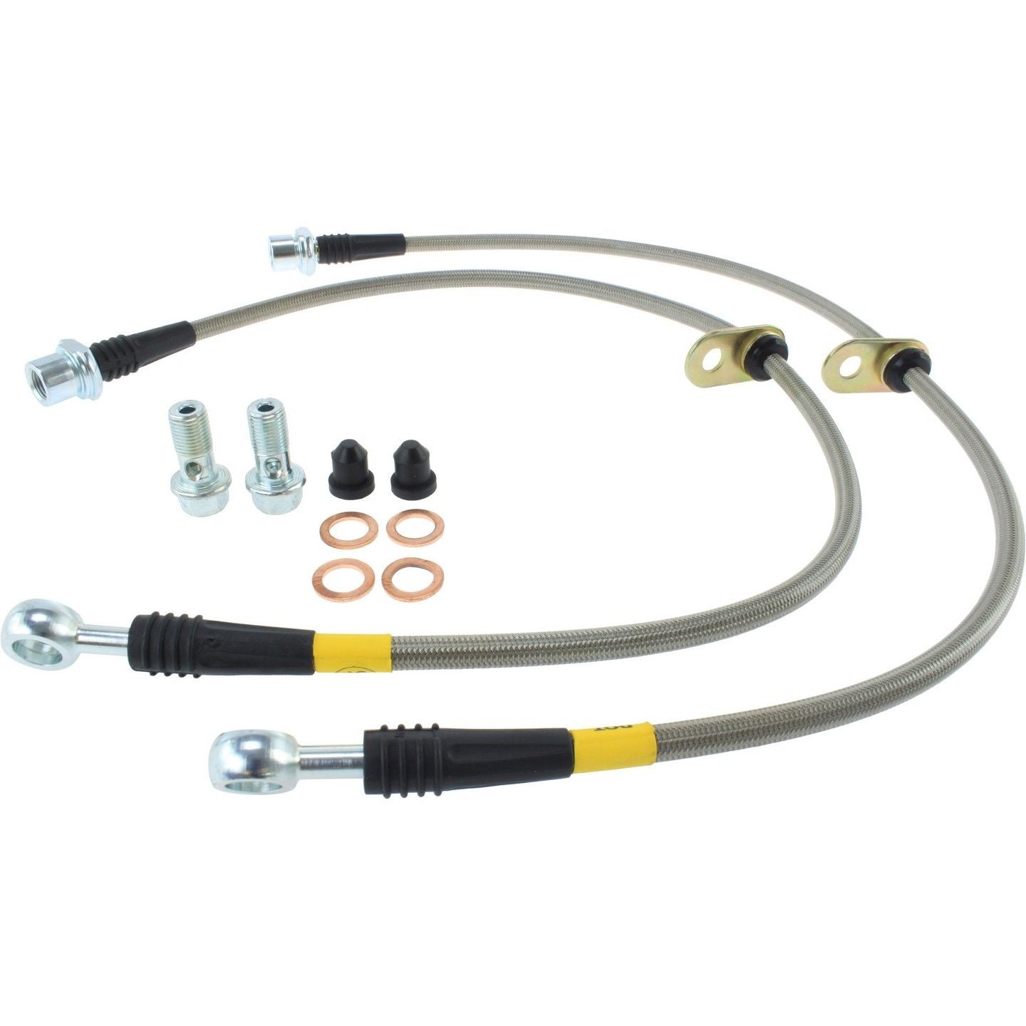 stoptech stainless steel brake line kit  frsport 950.44511