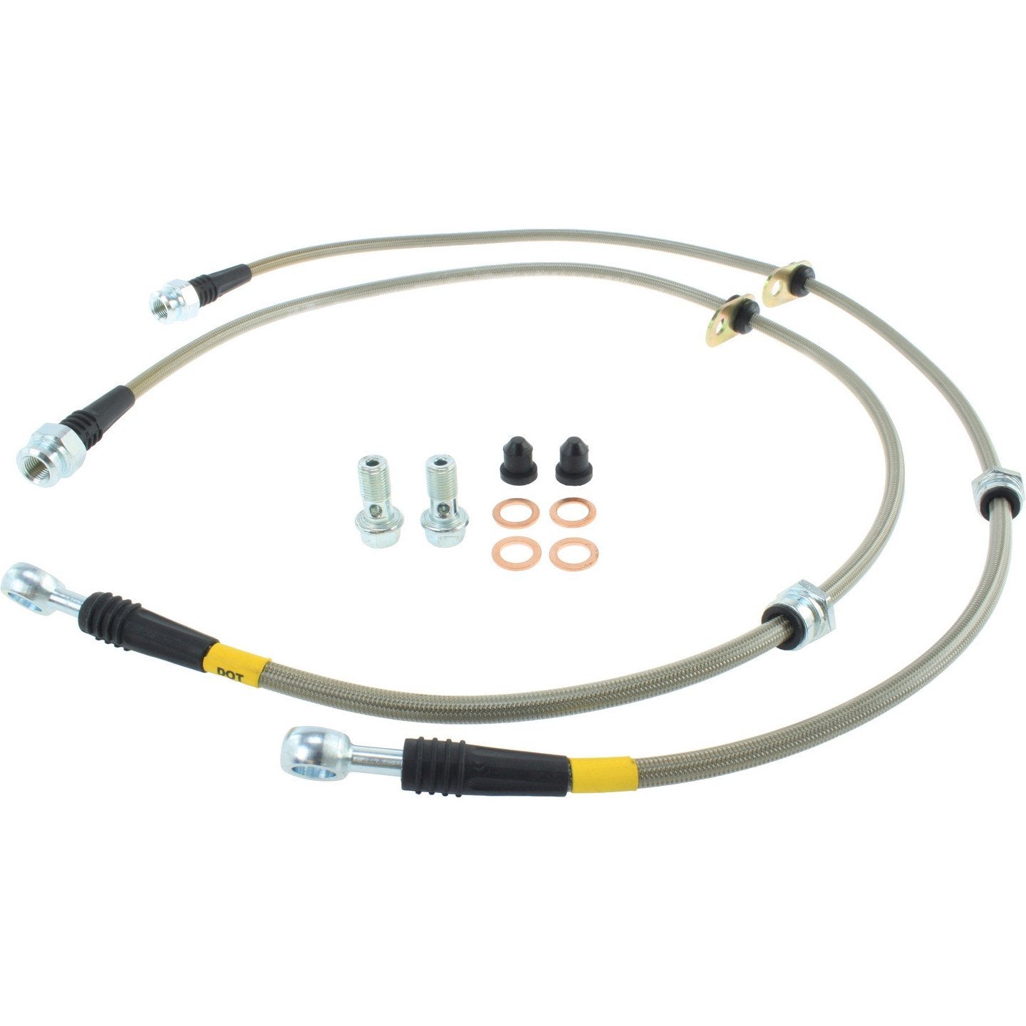 stoptech stainless steel brake line kit  frsport 950.46007