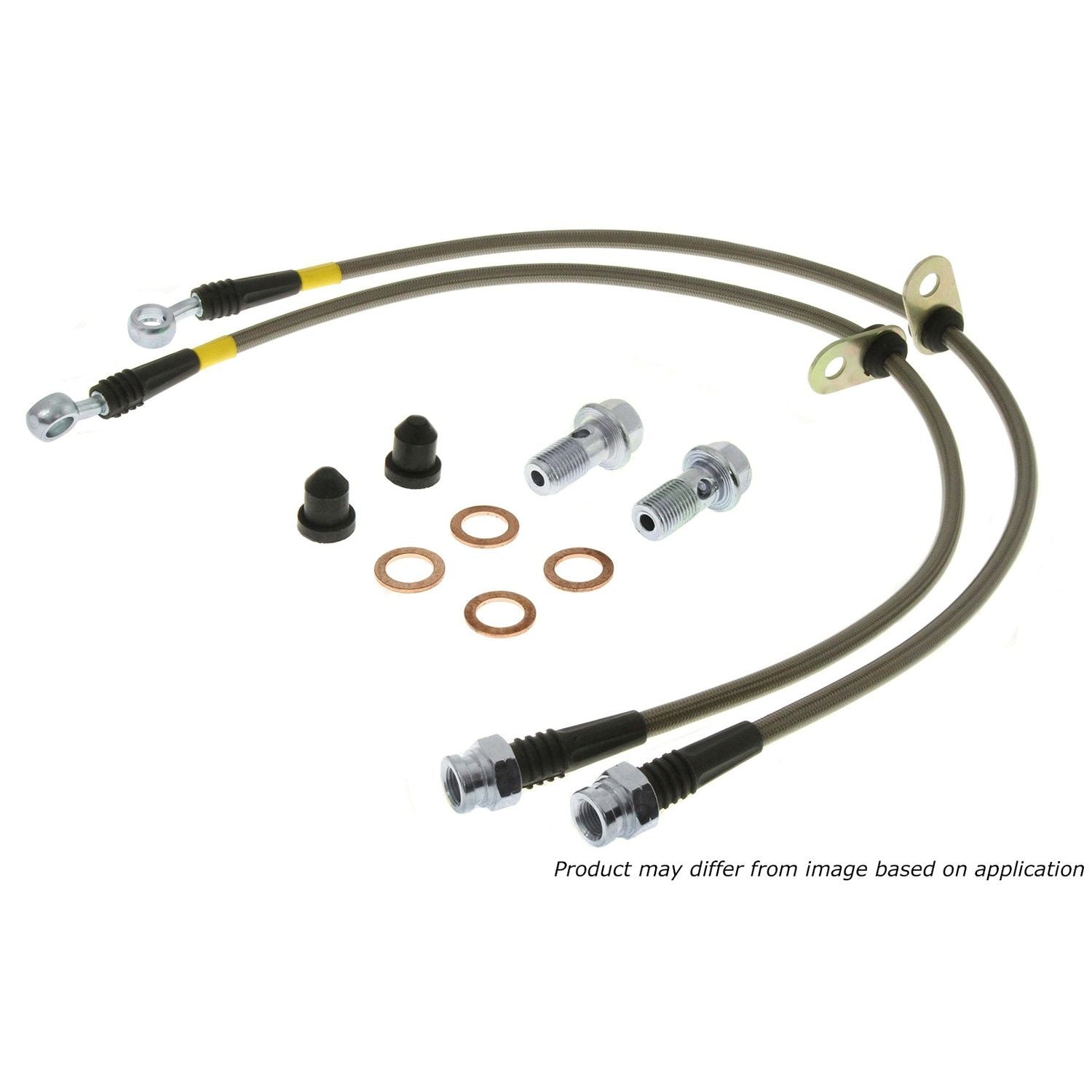 StopTech Stainless Steel Brake Line Kit  top view frsport 950.47501