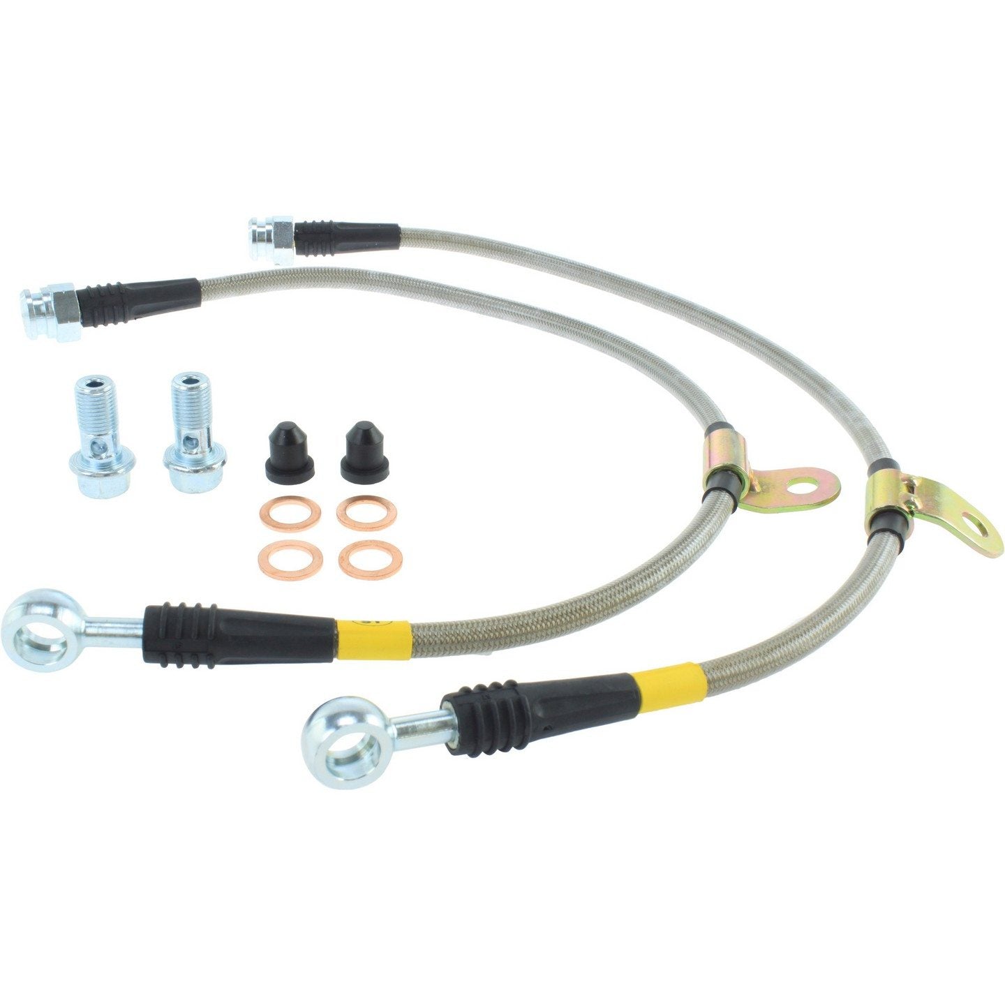 stoptech stainless steel brake line kit  frsport 950.51001