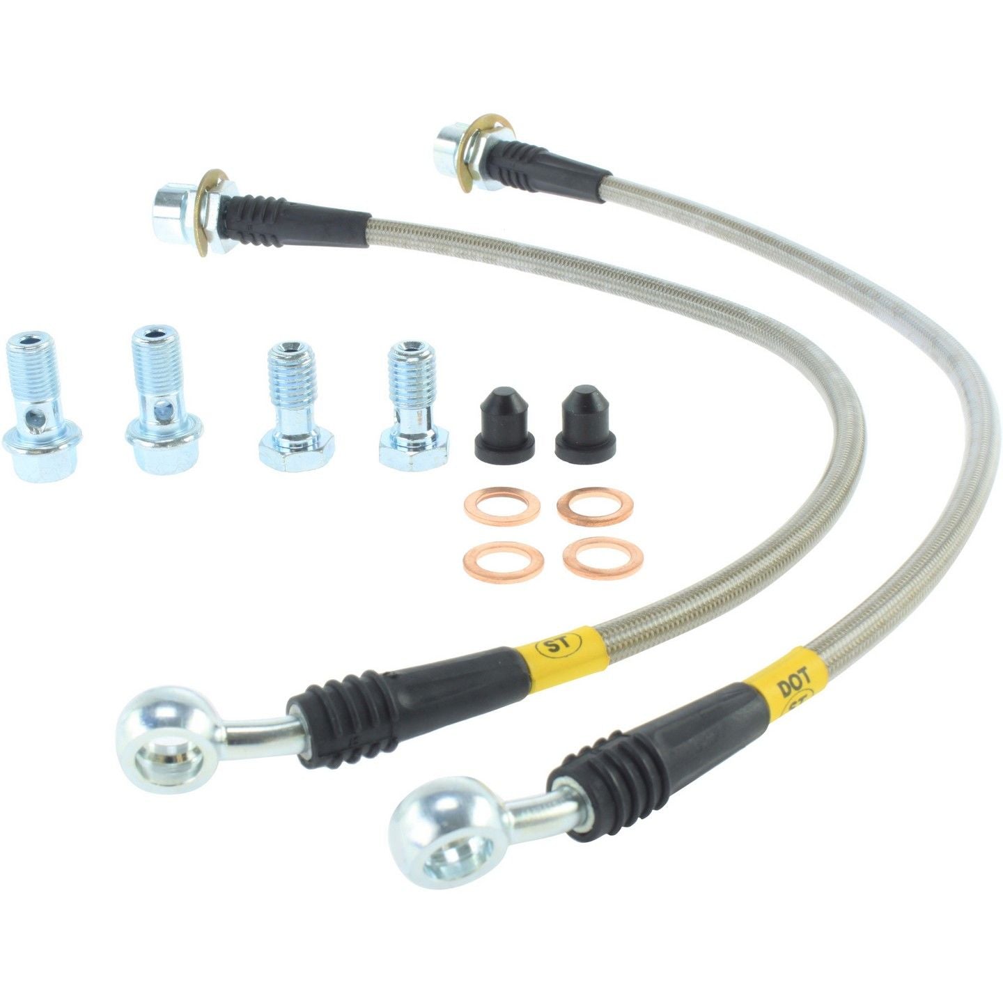 stoptech stainless steel brake line kit  frsport 950.61001