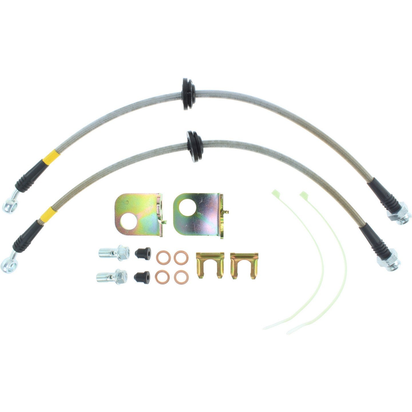 StopTech Stainless Steel Brake Line Kit  top view frsport 950.62018