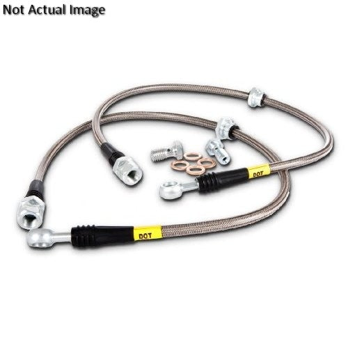 stoptech stainless steel brake line kit  frsport 950.62507