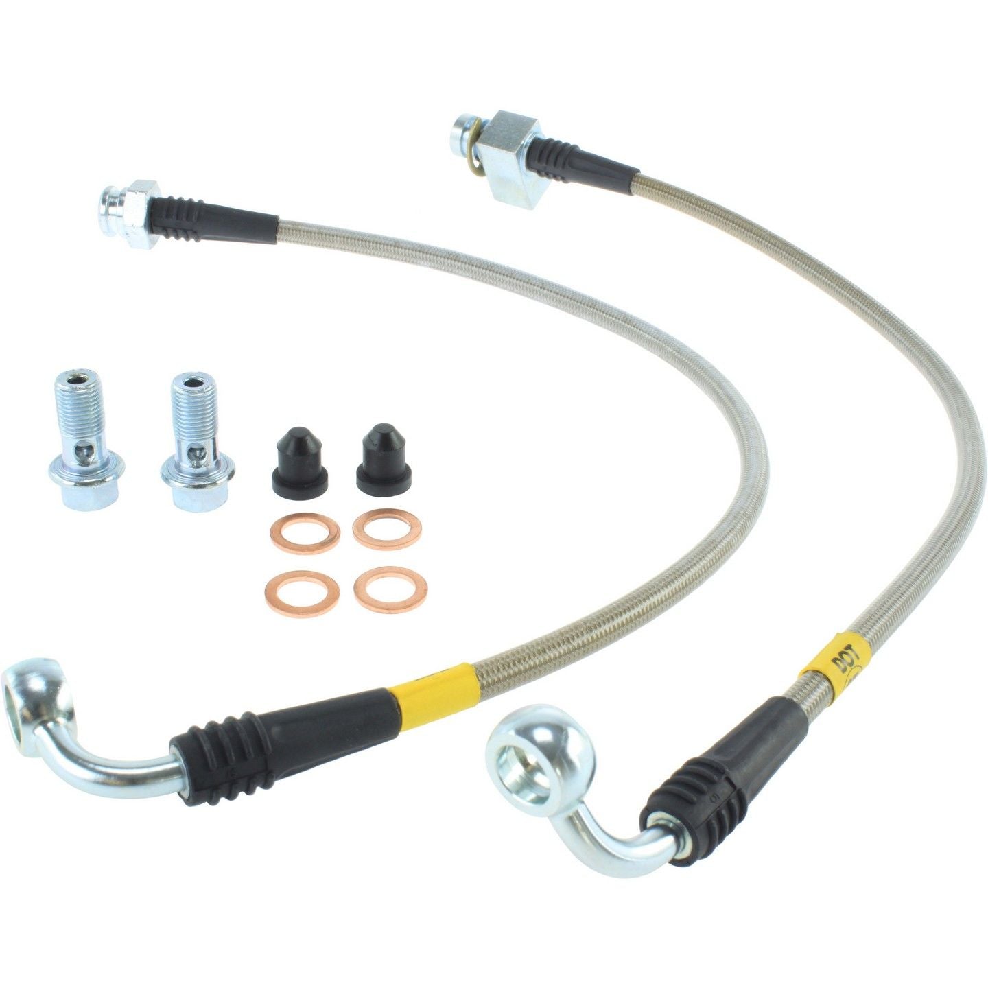 stoptech stainless steel brake line kit  frsport 950.63506