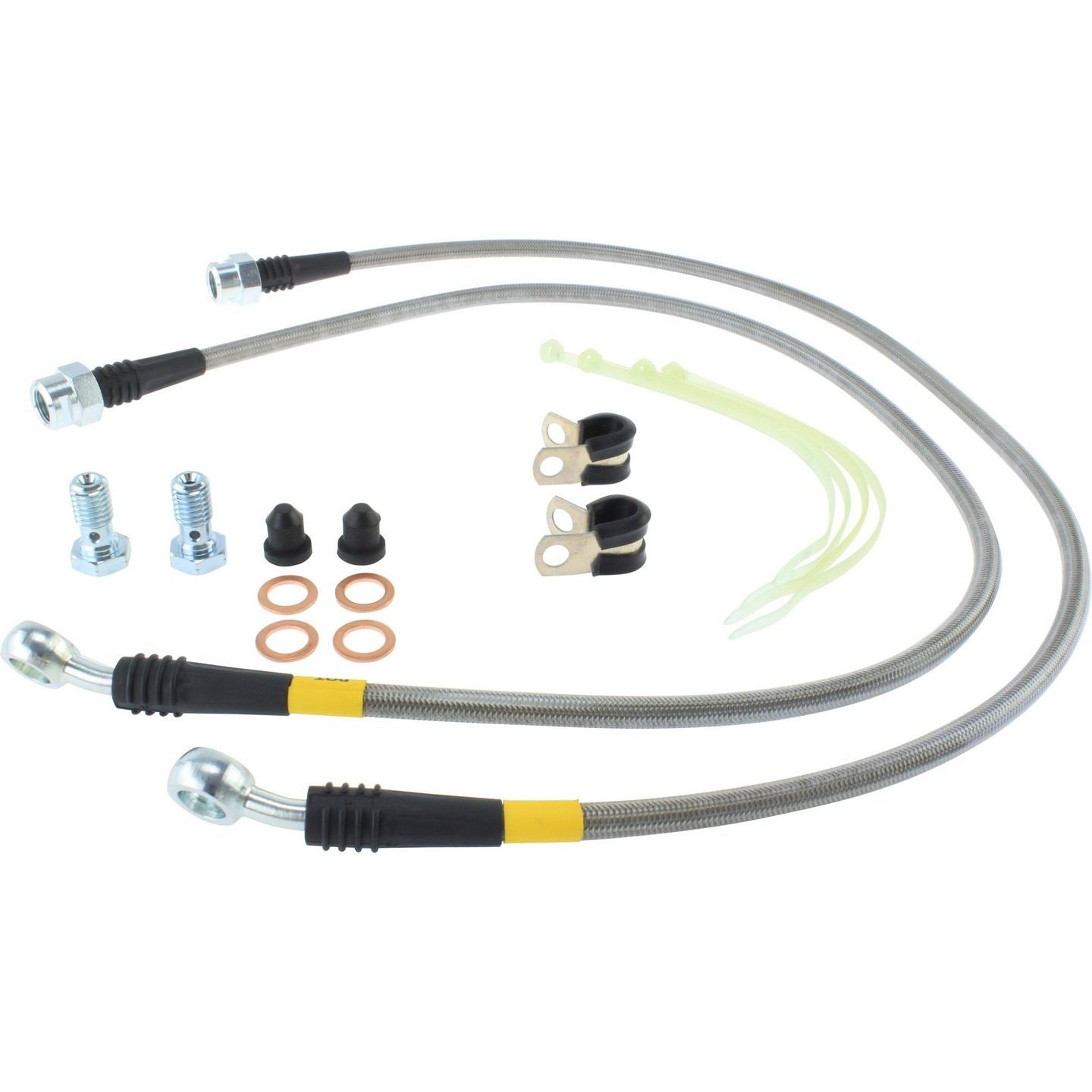 stoptech stainless steel brake line kit  frsport 950.66001