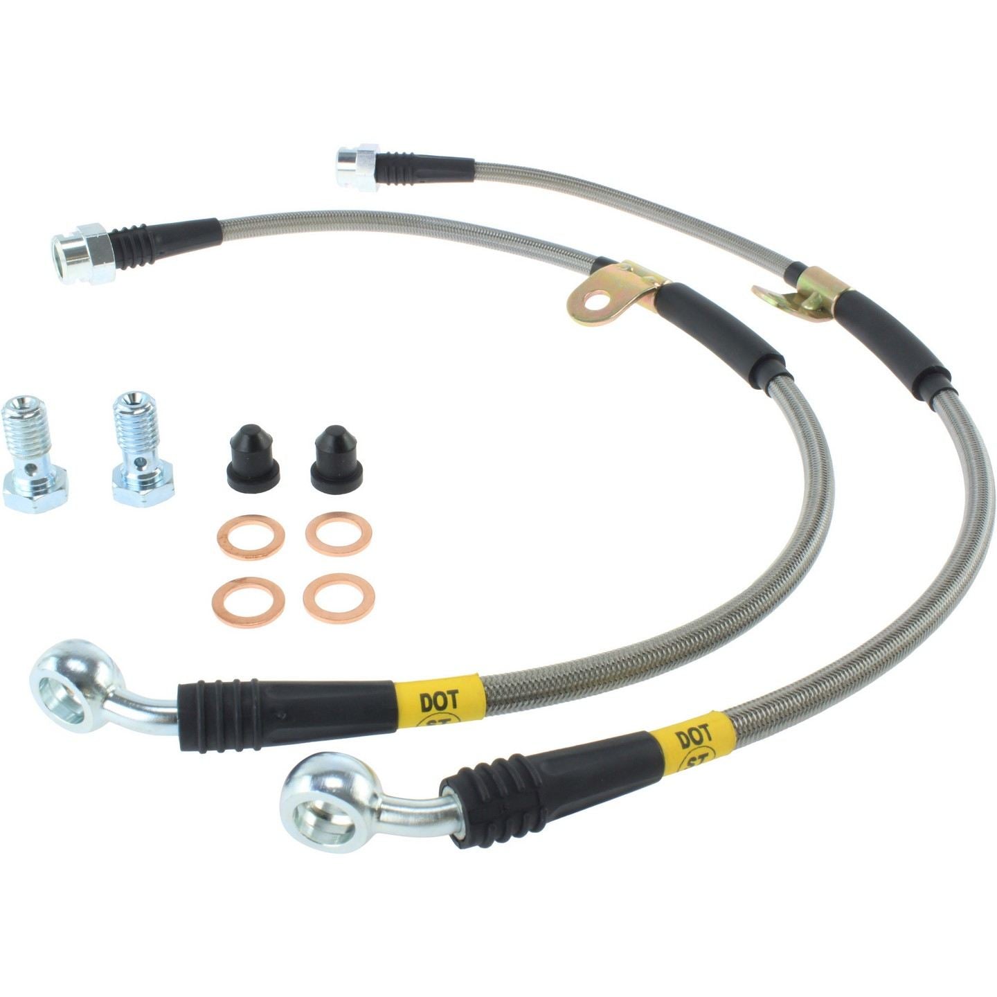 stoptech stainless steel brake line kit  frsport 950.66002