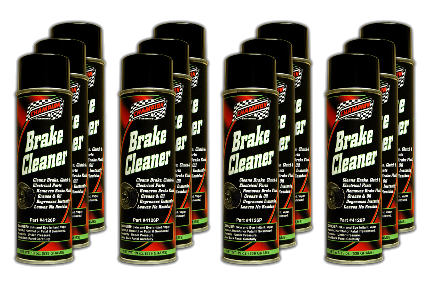 Champion Brake Cleaner Chlorinate d Case 12x19oz Cans CHO4126P-12