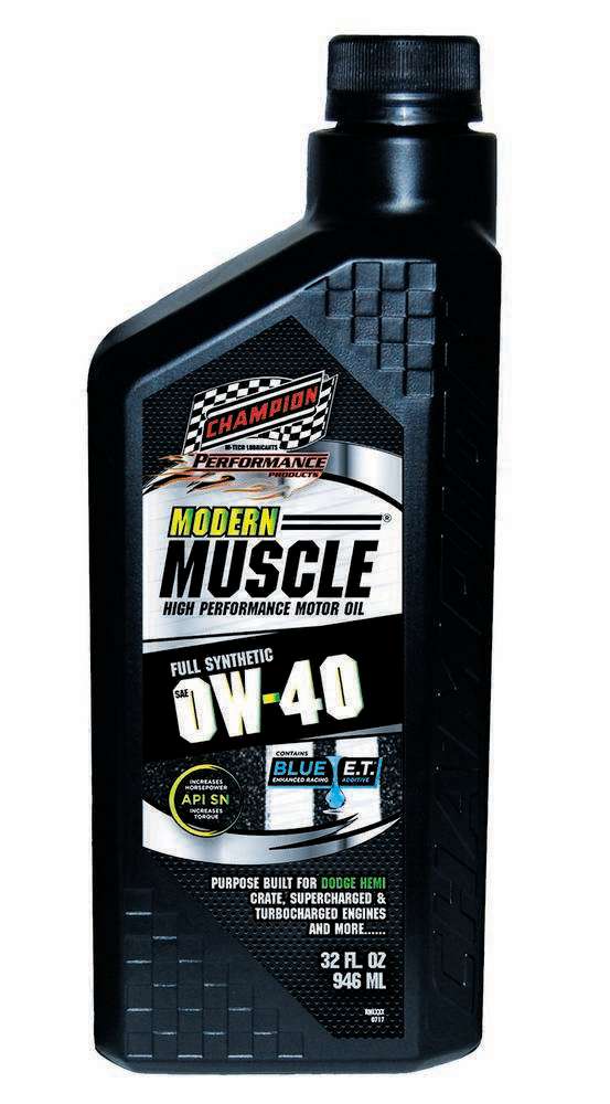 Champion Modern Muscle 0w40 Oil 1 Qt. Full Synthetic CHO4402H