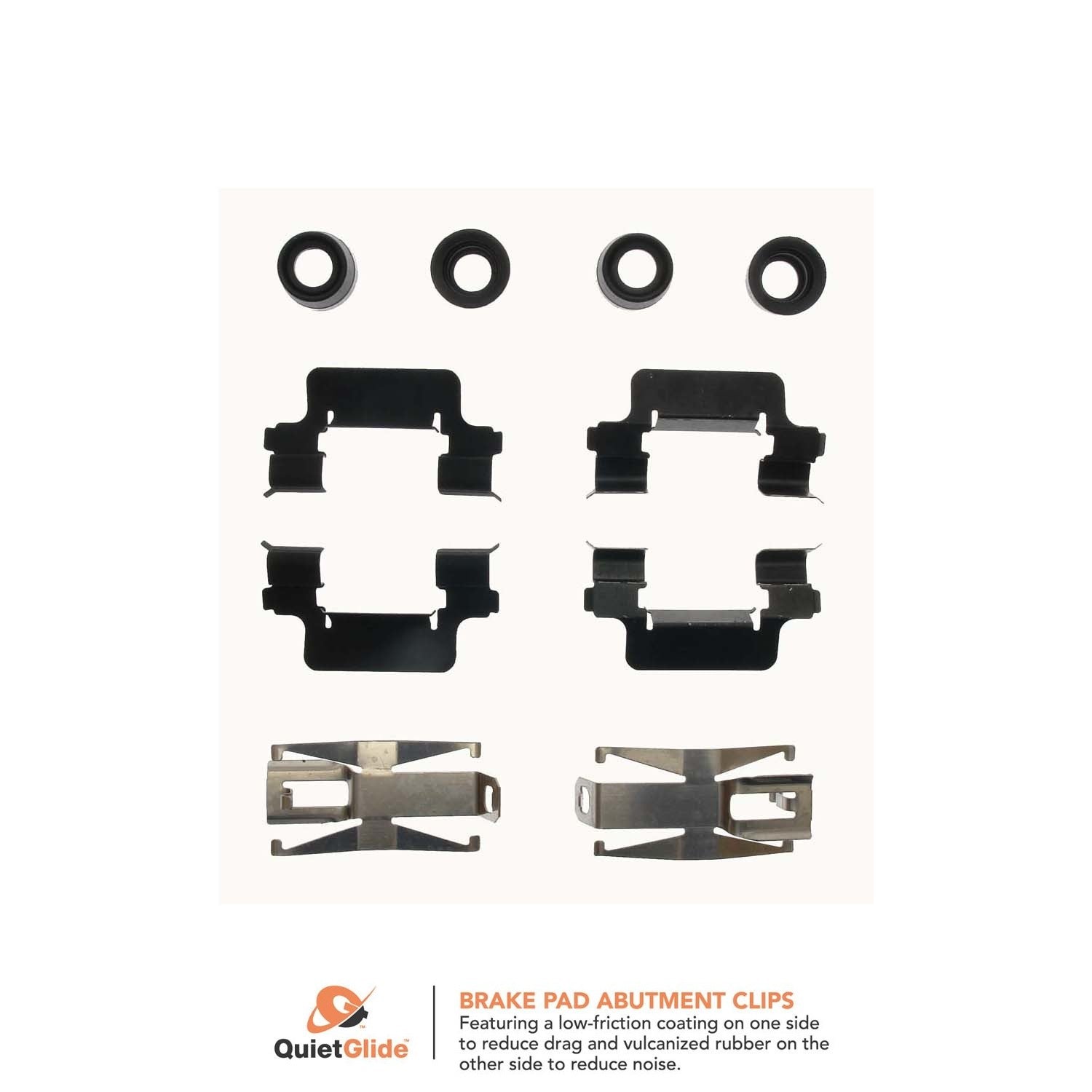 Carlson Disc Brake Hardware Kit  top view frsport H5641Q