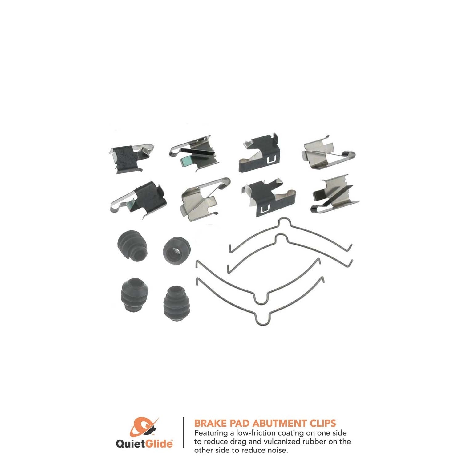 Carlson Disc Brake Hardware Kit  top view frsport H5642Q