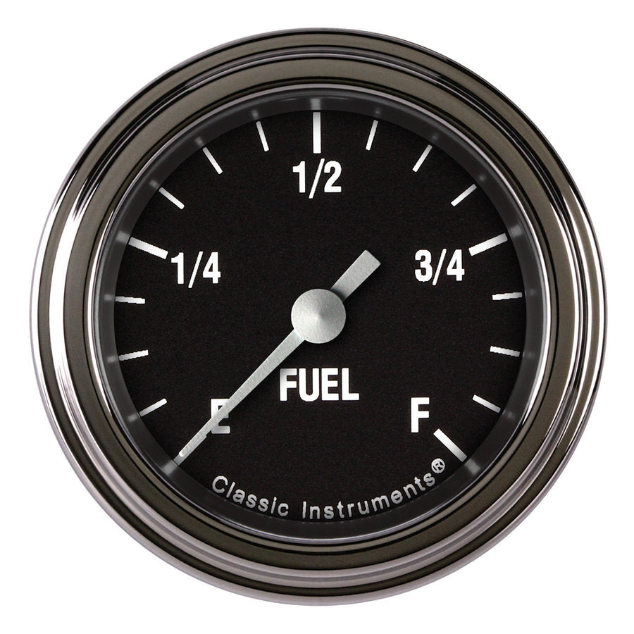 Classic Instruments Hot Rod Fuel Gauge 2-1/8 Full Sweep CLAHR109SLF