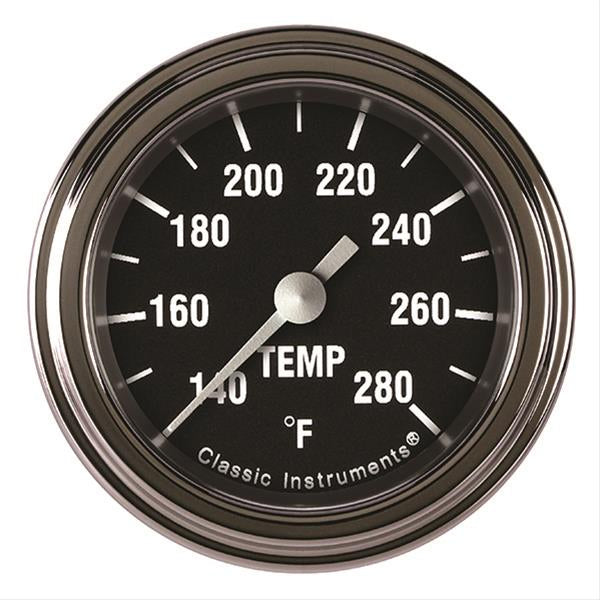 Classic Instruments Hot Rod Temperature Gaug e 2-1/8 Full Sweep CLAHR126SLF-04