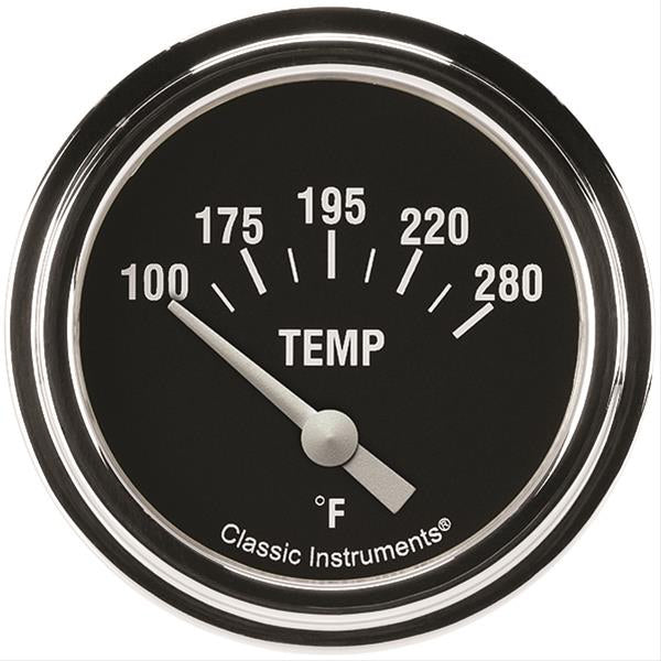 Classic Instruments Hot Rod Temperature Gaug e 2-5/8 Short Sweep CLAHR226SLF-04