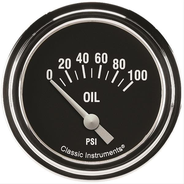 Classic Instruments Hot Rod Oil Pressure 2-5/8 Short Sweep CLAHR281SLF