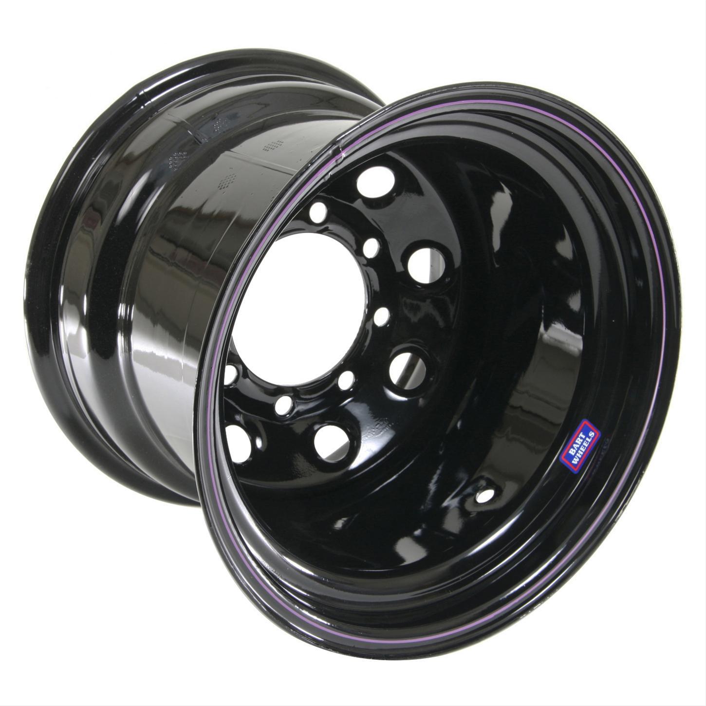 Bart Wheels 15x8 6x5.5 3.75in BS Blk Supertrucker Wheel CLE7015806