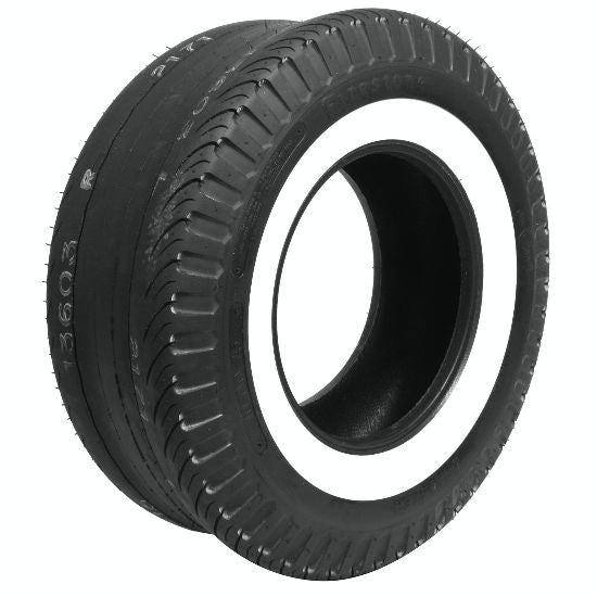 Coker Tire 1000-15 Firestone Drag 2 1/4in White Wall Tire COK623048