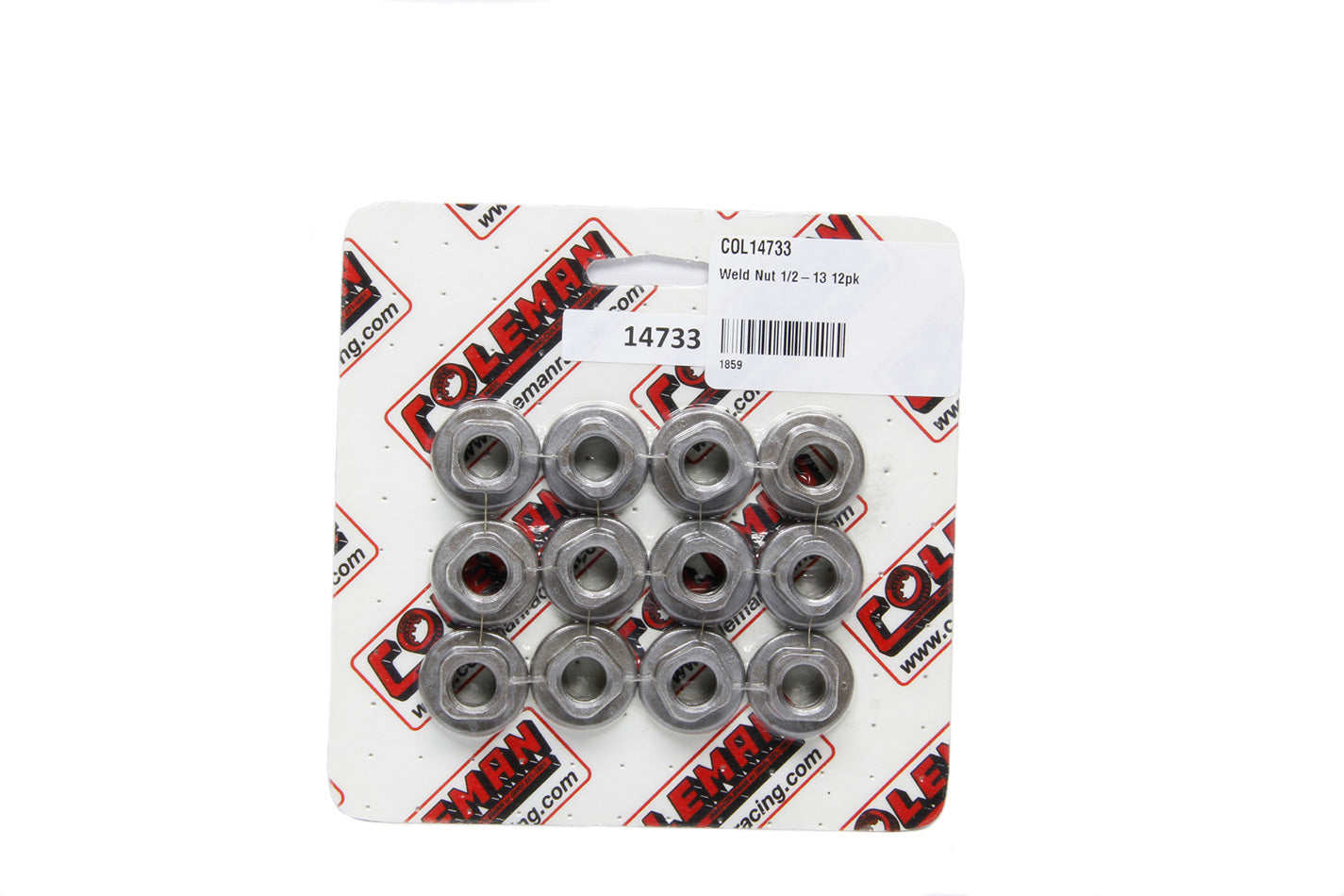 Coleman Machine Weld Nut 1/2-13 12pk COL14733