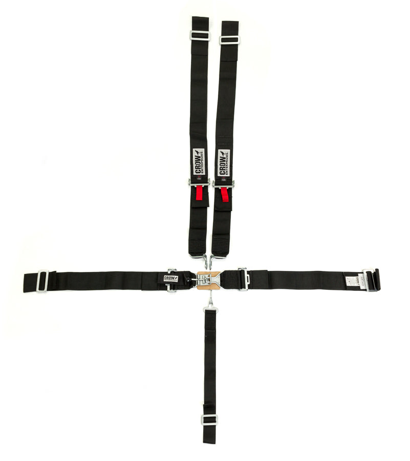 Crow Enterprizes 5-Pt Harness Small Latch Blk Wrap Around Pull Dow CRW11014