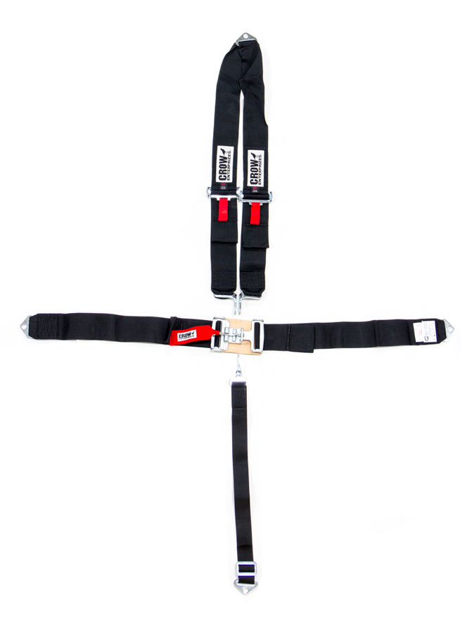 Crow Enterprizes 5-Pt Harness Big Latch Blk Bolt In V Type CRW11084A