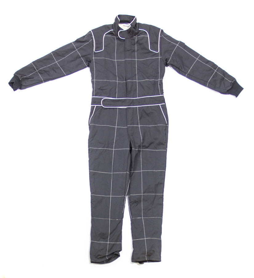 Crow Enterprizes Driving Suit Large Black MultiLayer 1-Piece Nomex CRW30024