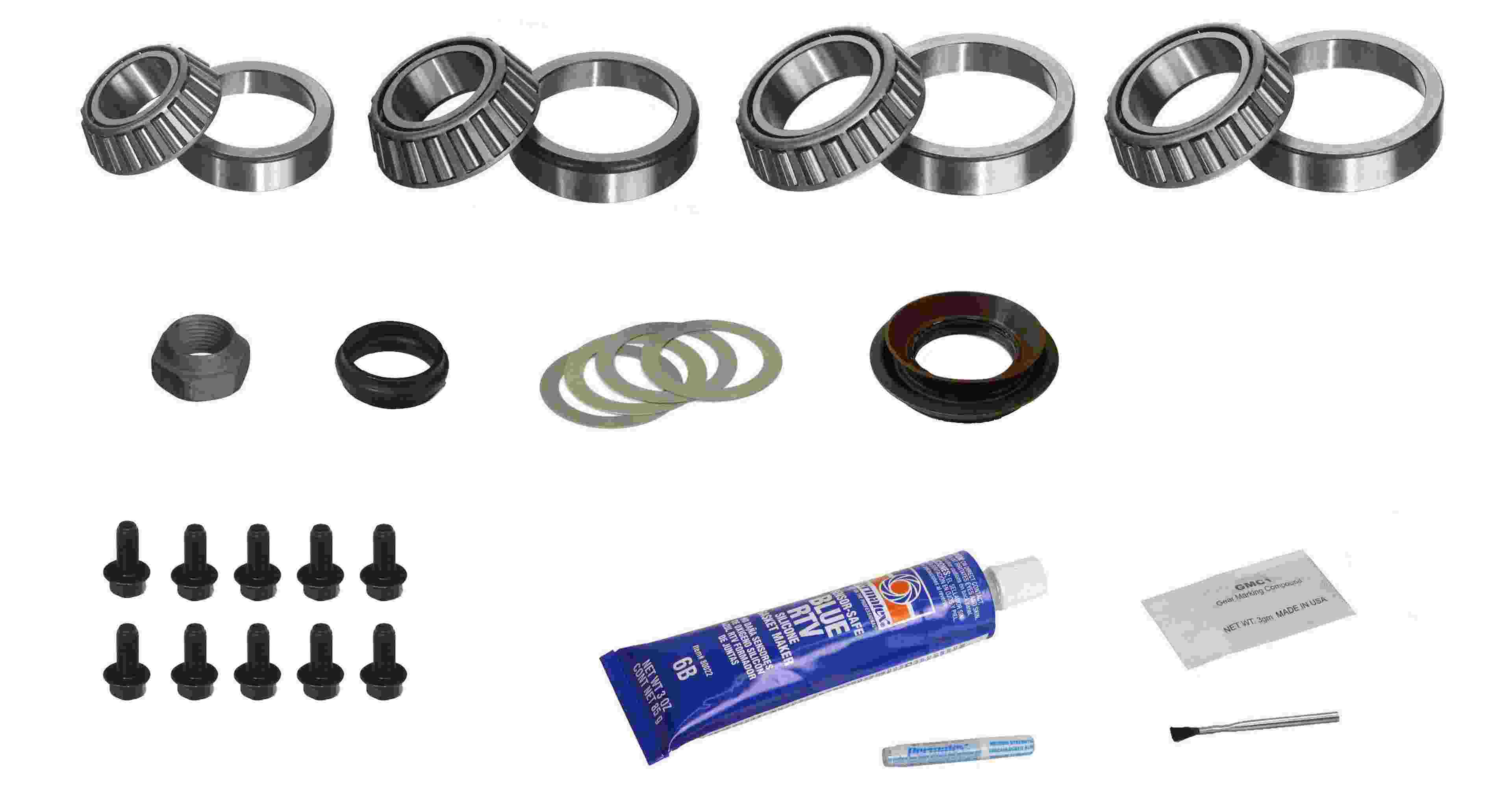 SKF Axle Differential Bearing and Seal Kit  top view frsport SDK303-BMK