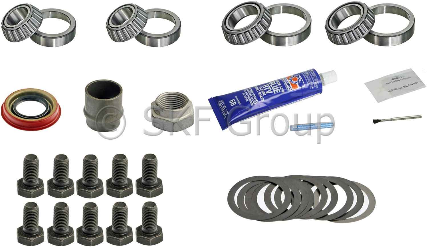 SKF Axle Differential Bearing and Seal Kit  top view frsport SDK320-AMK