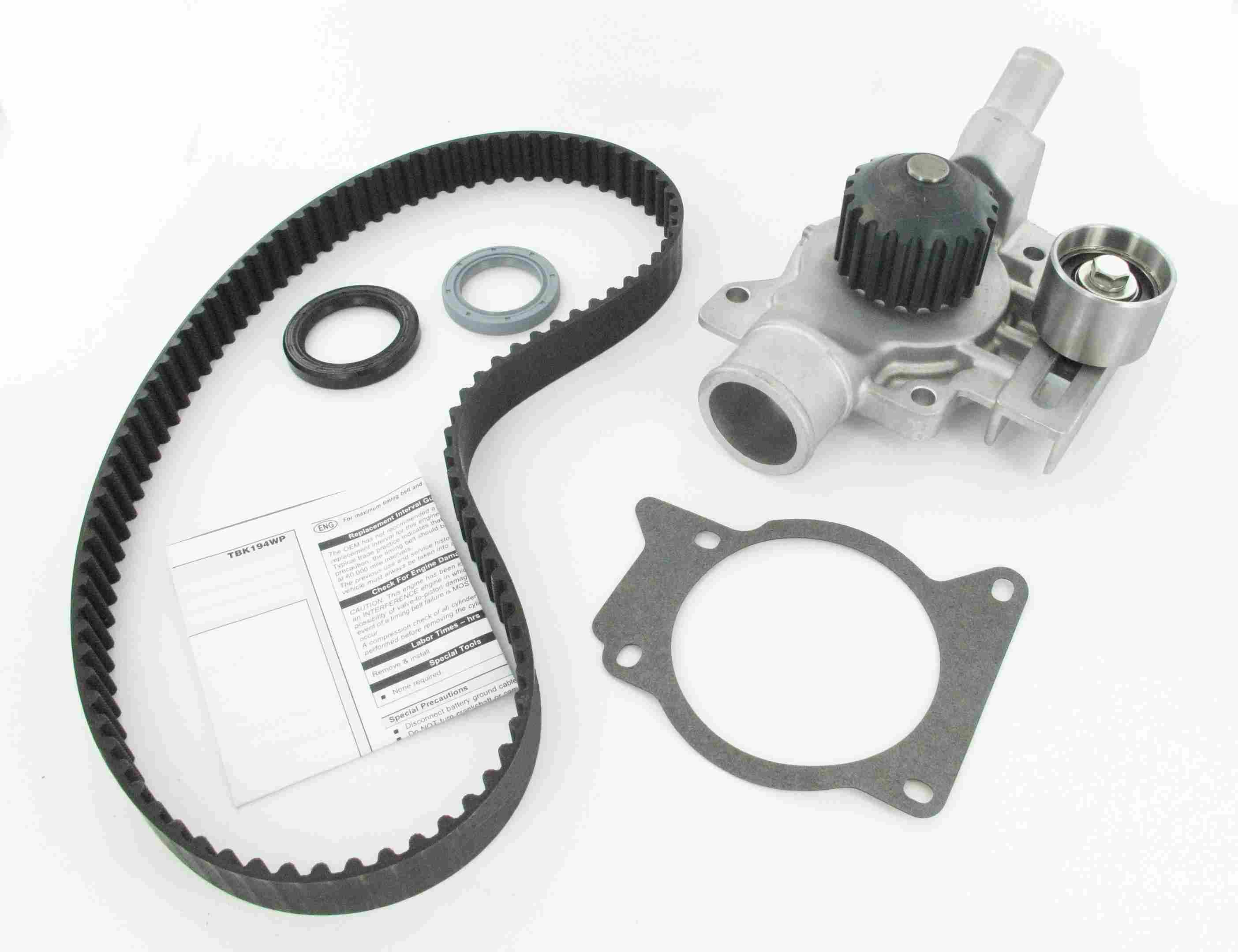 SKF Engine Timing Belt Kit with Water Pump  top view frsport TBK194WP