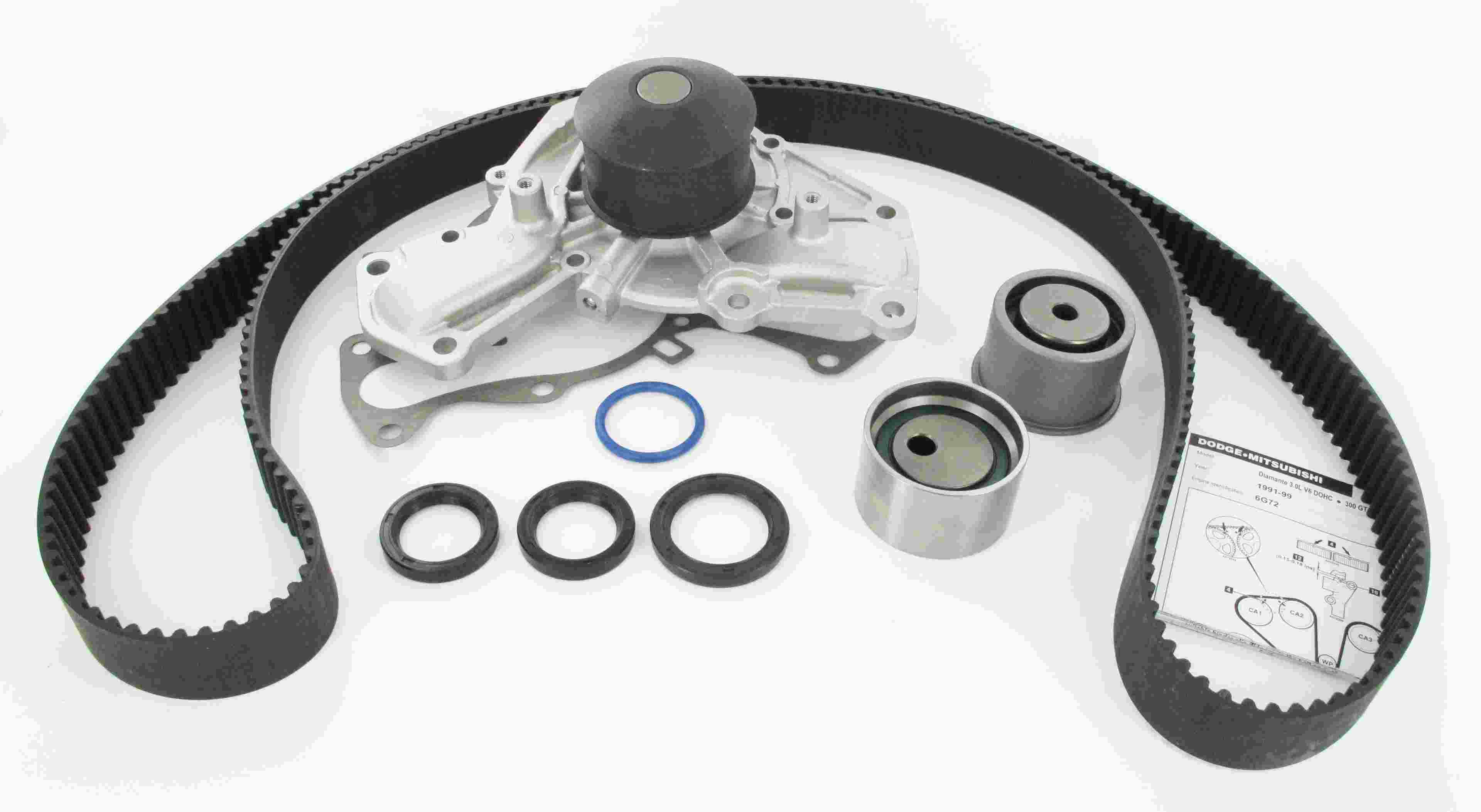 skf engine timing belt kit with water pump  frsport tbk195wp